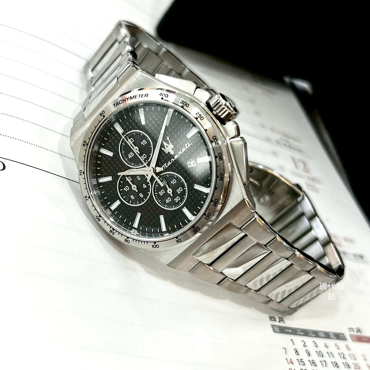 【Maserati 瑪莎拉蒂】Velocità系列 三眼計時凜冽黑腕錶R8873653004 41mm 現代鐘錶