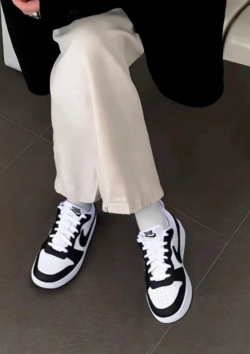 NIKE COURT BOROUGH LOW RCF 黑白熊貓 女生大童