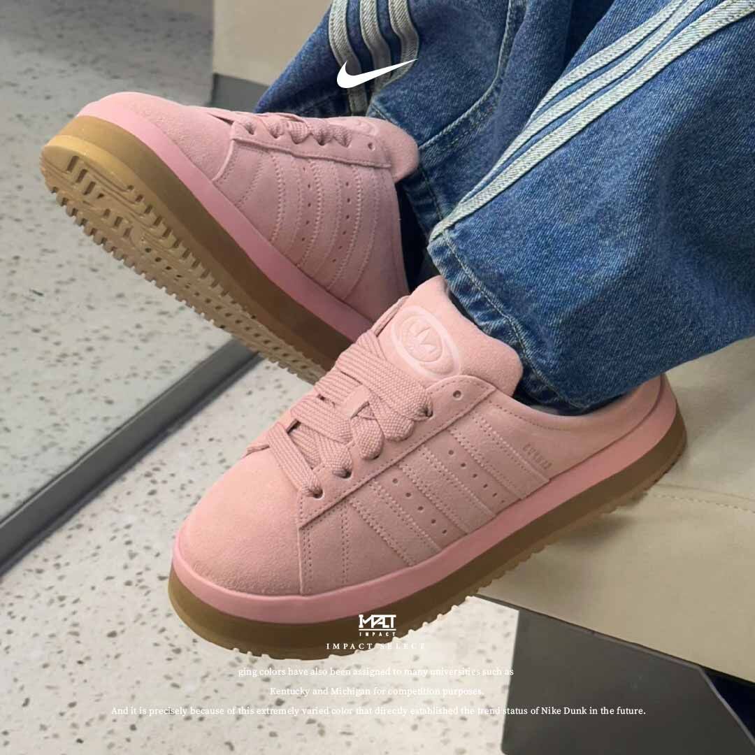 adidas originals  CAMPUS 00s 麵包鞋 包頭 拖鞋 毛絨 兩色 紅豆棕 草莓粉 JR3731 JR3238