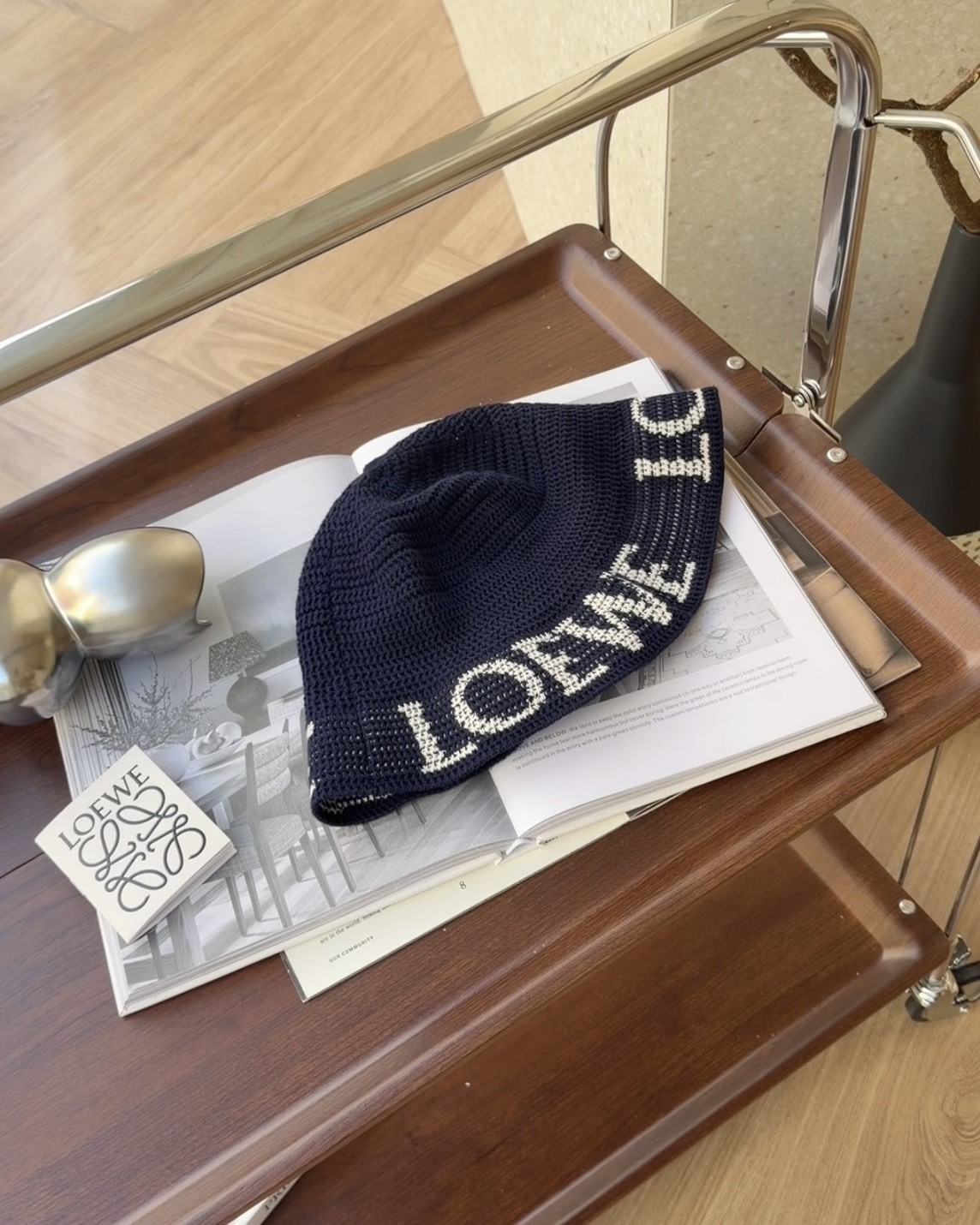 LOEWE｜logo 漁夫帽 深海軍藍