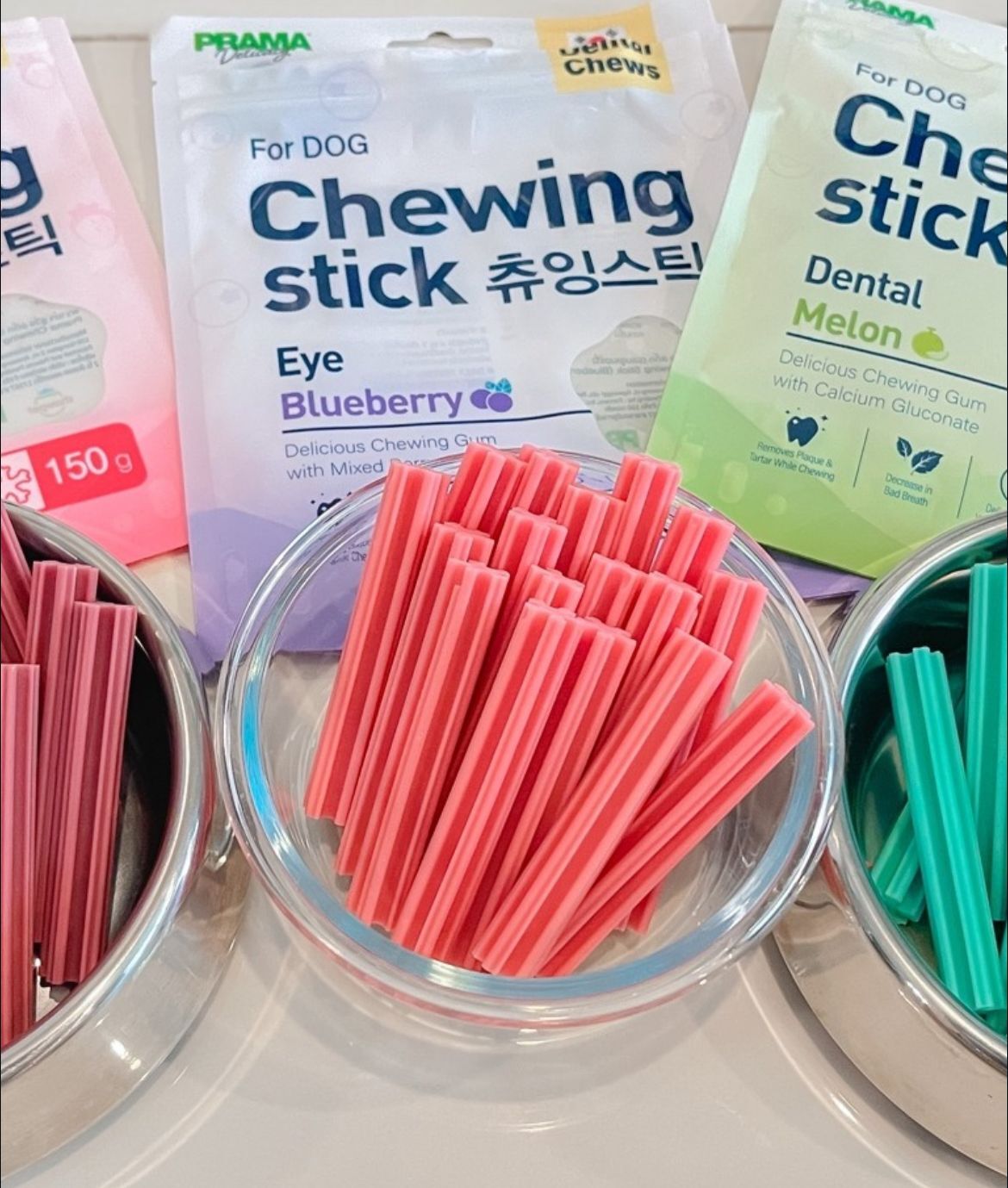 （3款）泰國狗用潔牙棒 PRAMA Delicacy Chewing Stick 150g