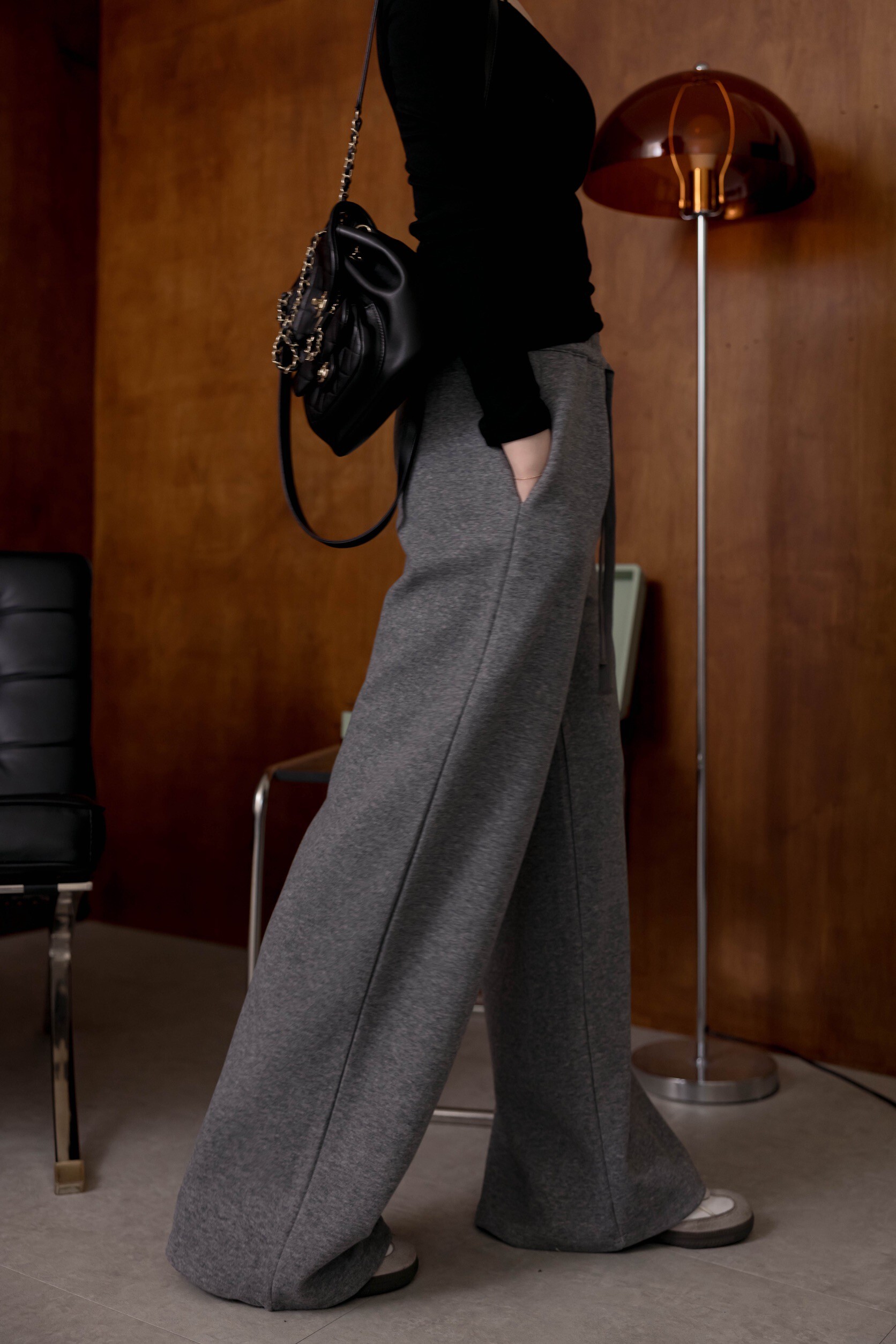 （現貨）#AE04 必收羊絨長褲(黑/奶杏/卡其/咖啡/淺灰/深灰)