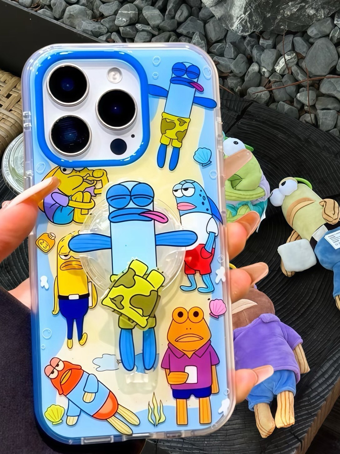 海綿寶寶 比奇堡居民 支架手機殼