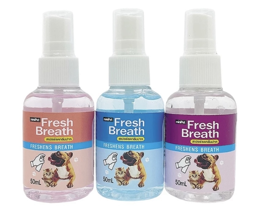 （3款）泰國MiniPet Fresh Breath寵物口腔清新噴霧 貓狗通用 50ml