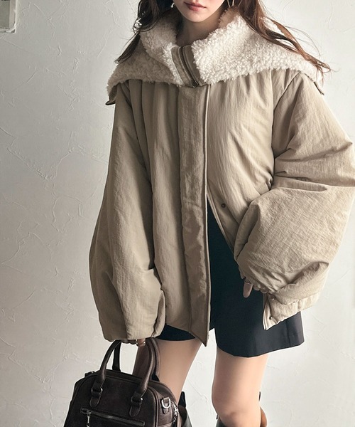 日本🇯🇵連線 JAVA 可愛蓬蓬燈籠袖氣球外套 水手風兜帽 外套 寬鬆 飛行外套 中長款 4色(任買兩件711免運)/預購