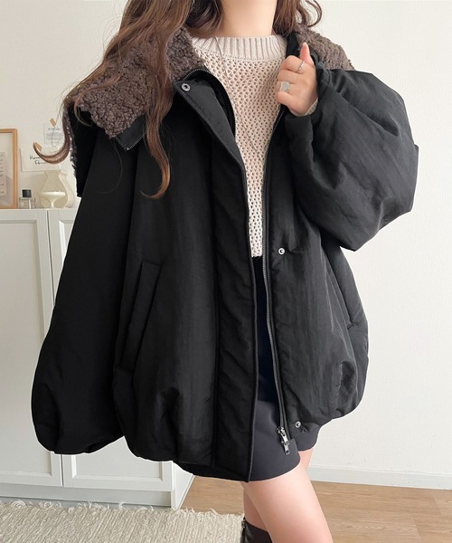 日本🇯🇵連線 JAVA 可愛蓬蓬燈籠袖氣球外套 水手風兜帽 外套 寬鬆 飛行外套 中長款 4色(任買兩件711免運)/預購