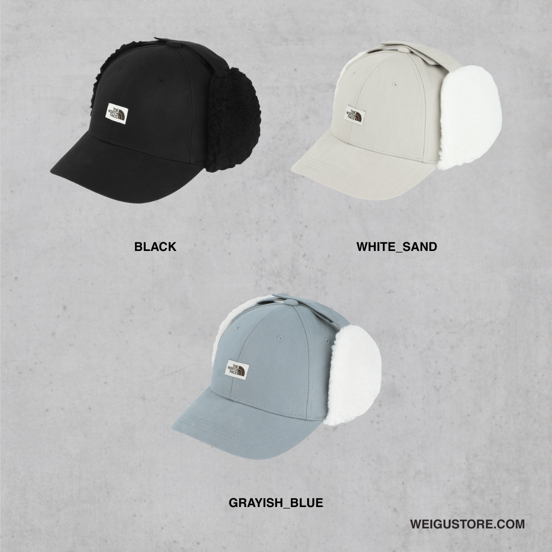 【預購】The North Face EARMUFF HARD BALL CAP 絨毛耳罩棒球帽 NE3CR53