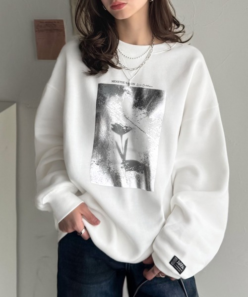 日本🇯🇵連線 JAVA 方形閃閃印花抓絨大衛衣 復古 男女可穿 燙金印花 絨毛內襯 寬鬆 長袖 套頭衫 2色(任買兩件711免運)/預購