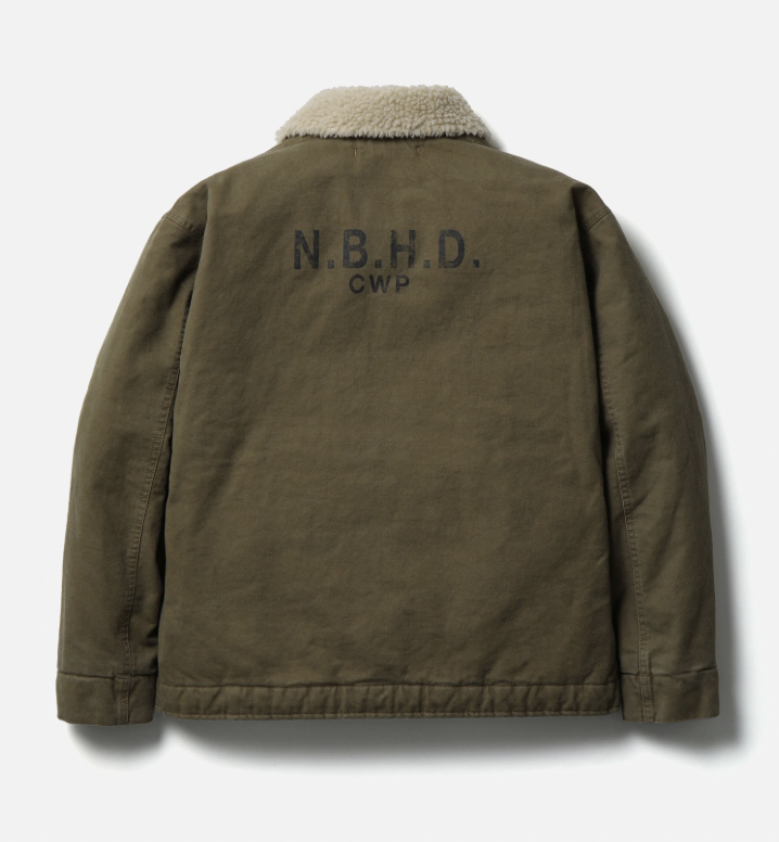 NEIGHBORHOOD FW25 N-1 DECK JACKET | (BLACK / KHAKI)