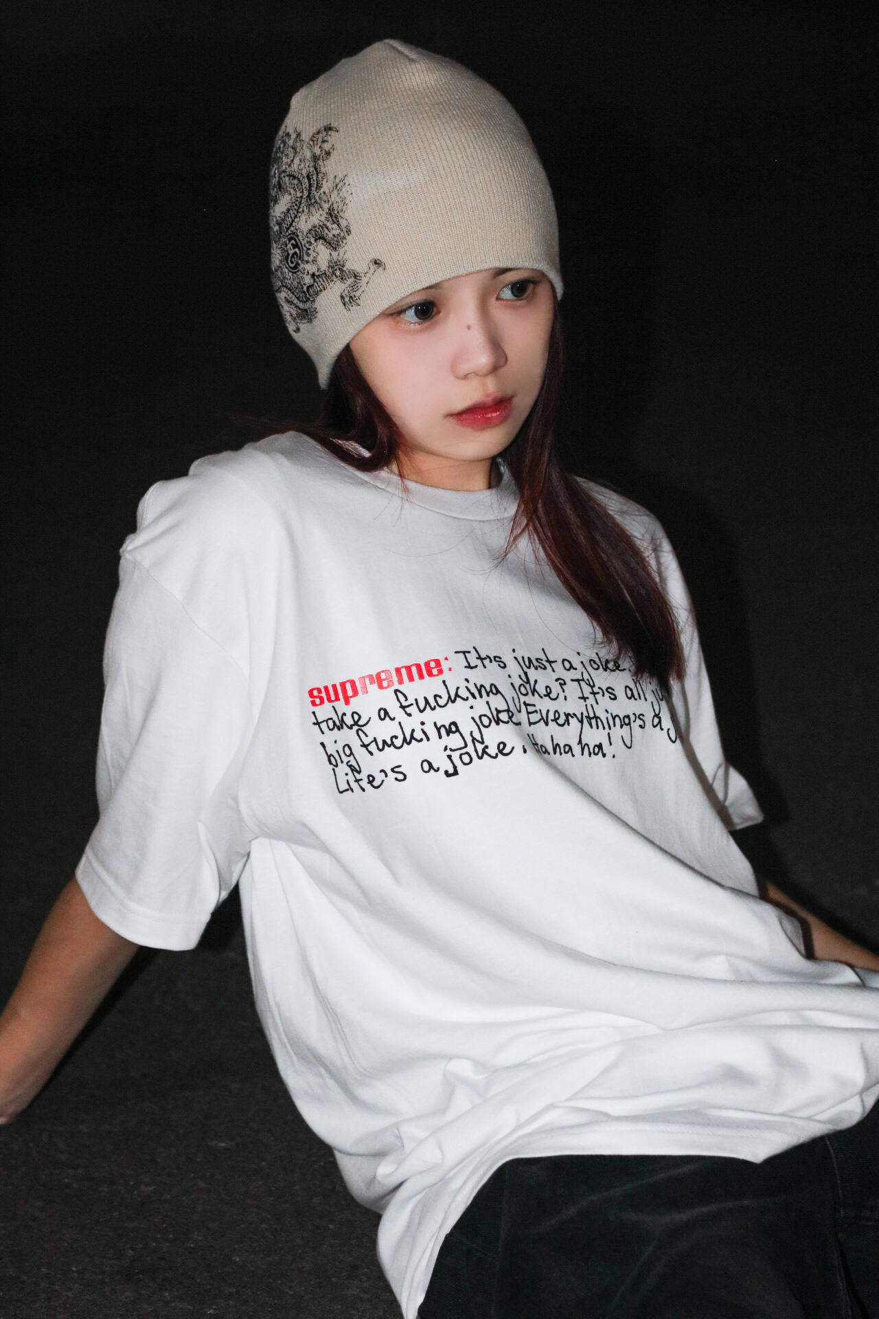 ☆ETW☆【EASY TO WEAR】Supreme 25FW Joke Tee 玩笑 笑話 手寫字 信 短T