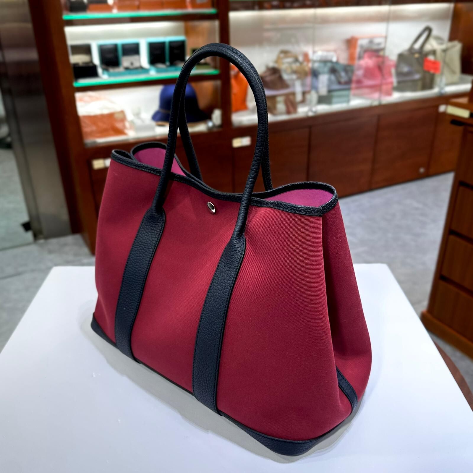 98%NEW二手GARDEN PARTY 36 寶石紅色帆布 B刻 B5/RUBY #GP36 #兩年免費保養 #香榭站正品