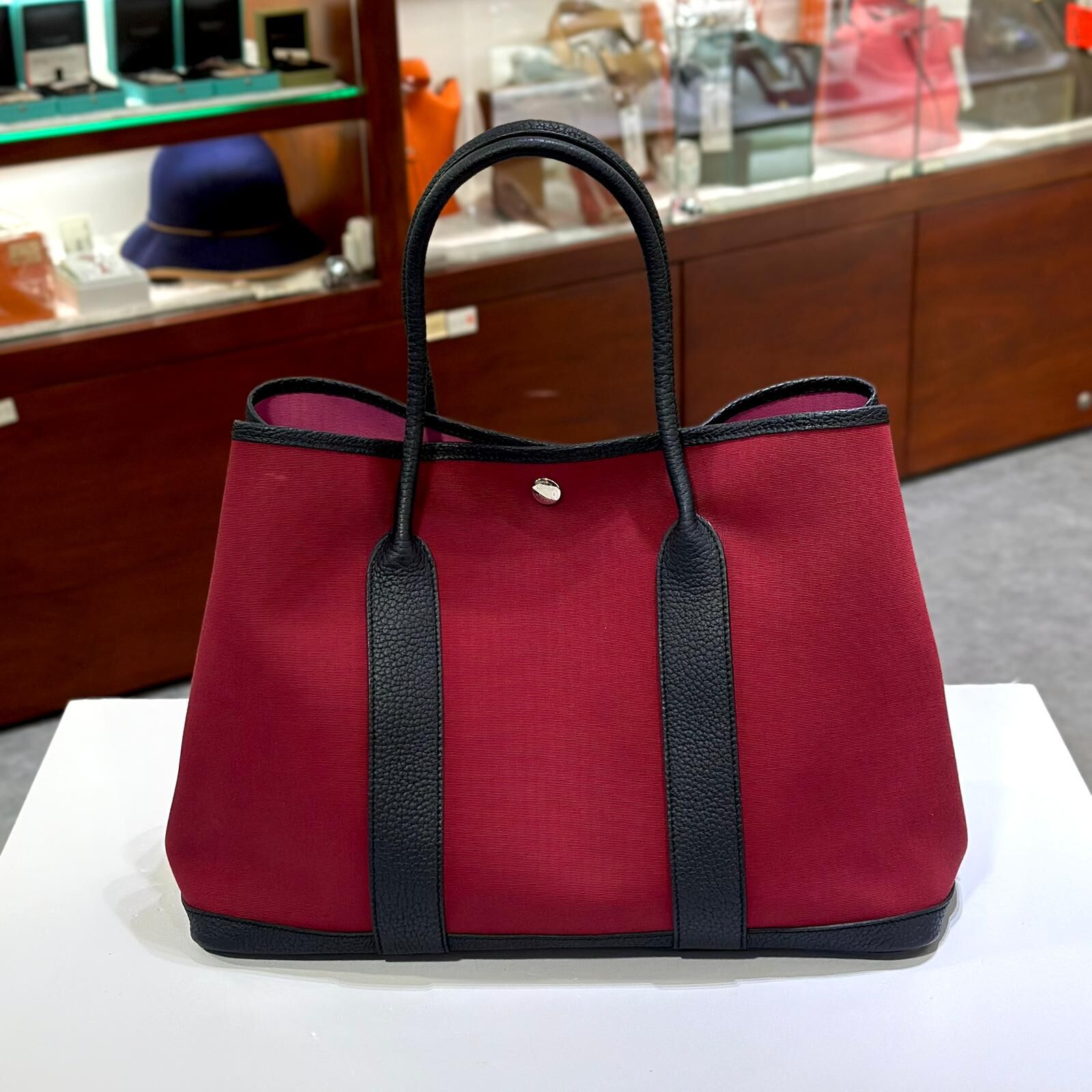 98%NEW二手GARDEN PARTY 36 寶石紅色帆布 B刻 B5/RUBY #GP36 #兩年免費保養 #香榭站正品