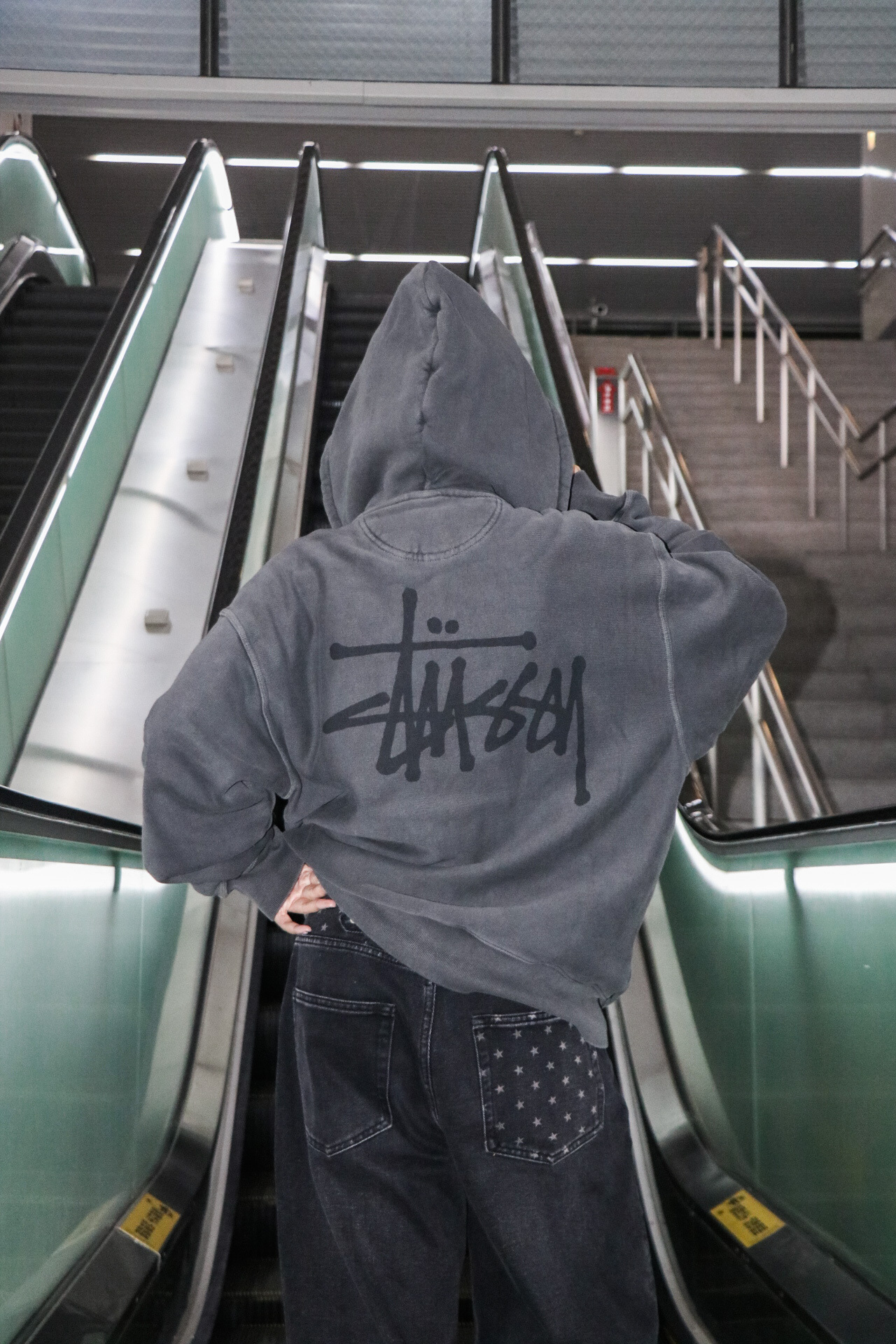 ☆ETW☆【EASY TO WEAR】Stussy 25FW BASIC STÜSSY ZIP HOODIE PIGMENT DYED 水洗 經典 LOGO 外套