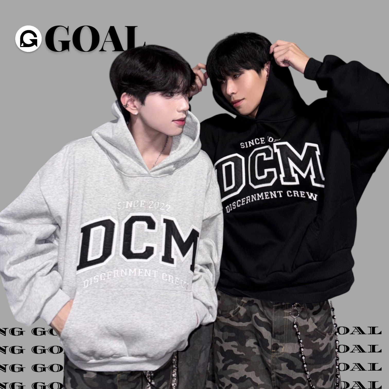 (GOAL) DISCERNMENT 刺繡 貼布 DCM 帽T 重磅 刷毛 151