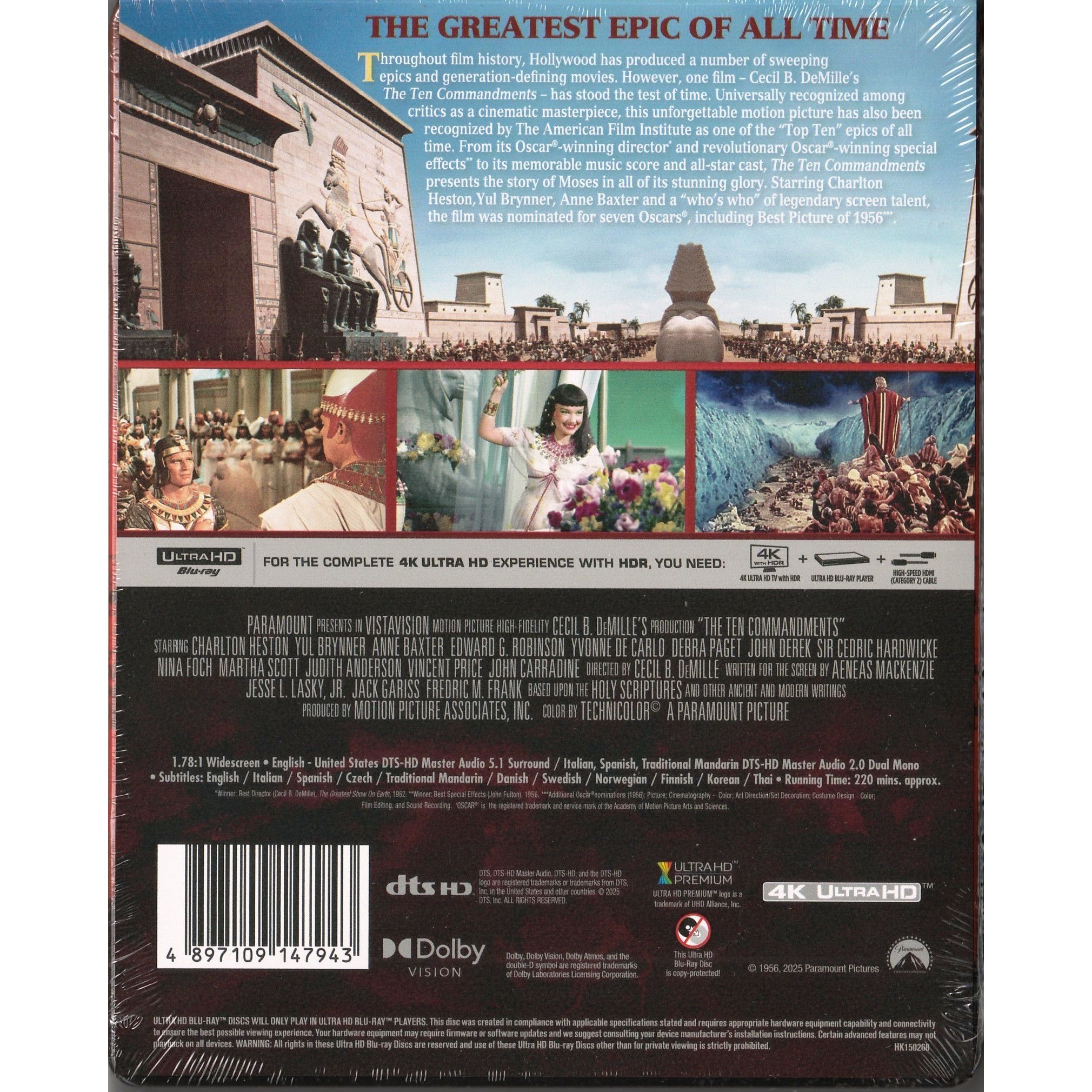 十誡 (1956) (鐵盒裝) (4K Ultra HD)