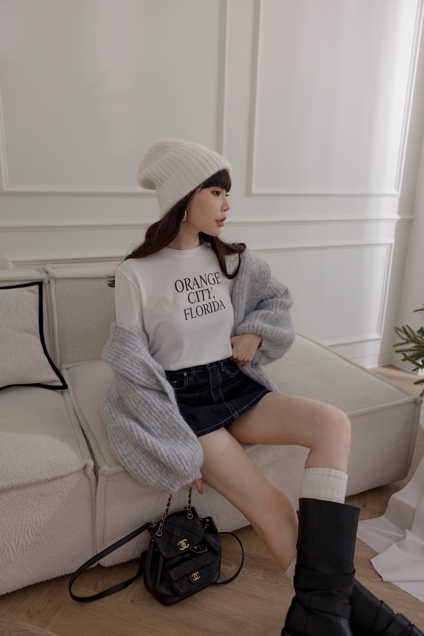 （現貨）#AE133 磨毛字母短T(白/咖/深灰)