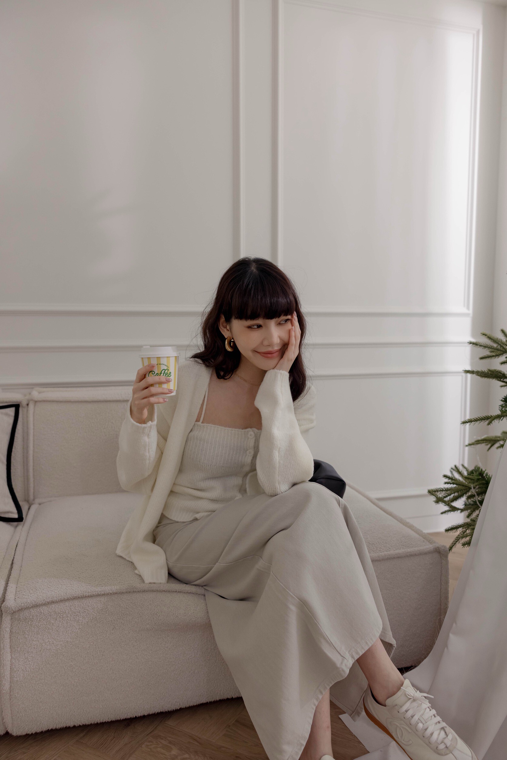 （現貨）🇰🇷#AE96 誰穿誰好看1+1背心外套(黑/咖/卡其/白/灰)