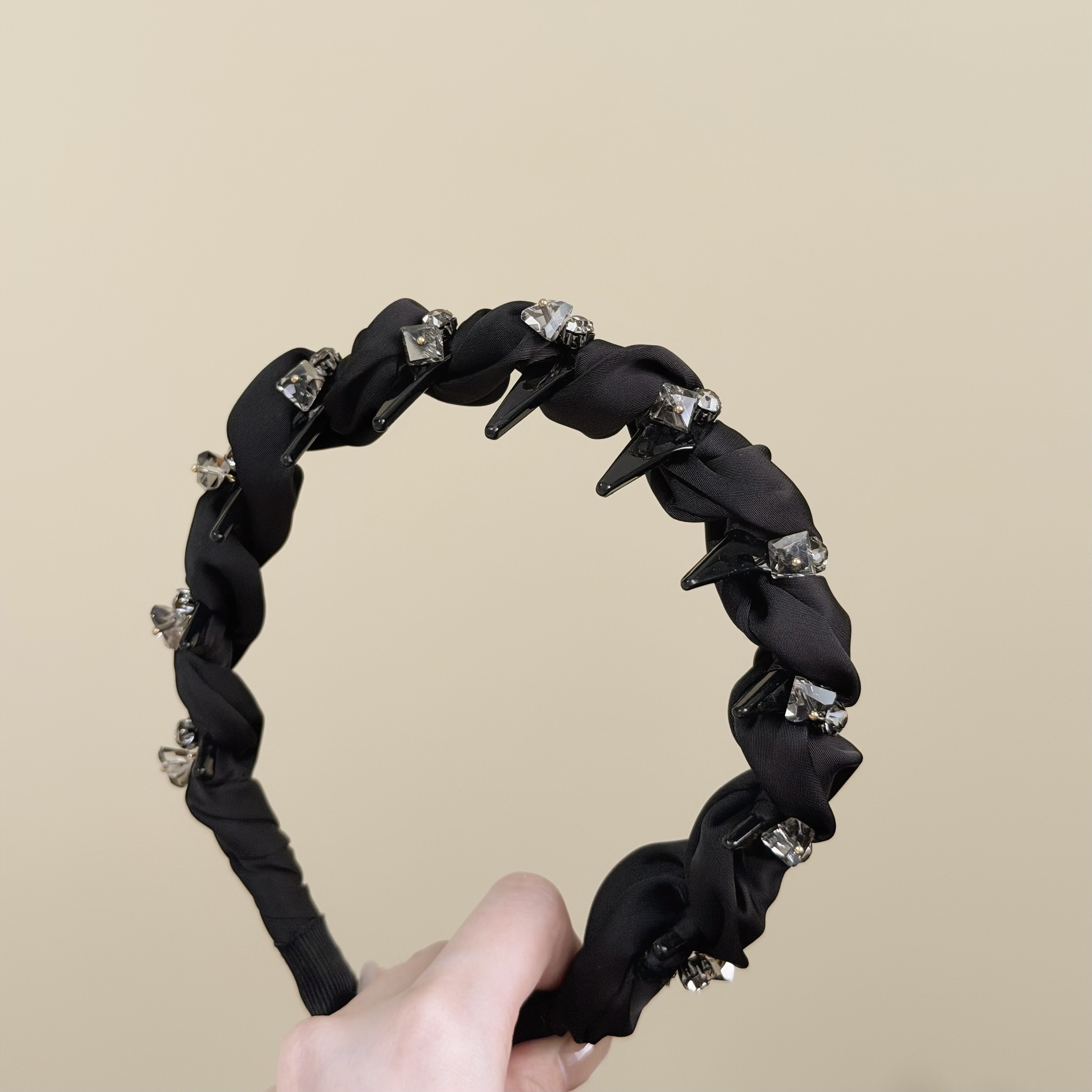 Z431水晶帶爪髮箍