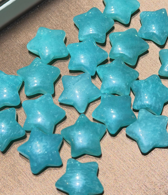 251108-C28  秘魯天河石星星隔珠1粒