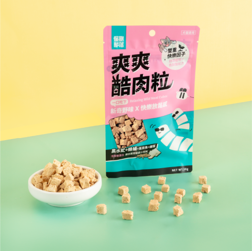 怪獸部落 – 爽爽酷肉粒 黑水虻+蜂蛹+虱目魚+纈草 (粉) 20g