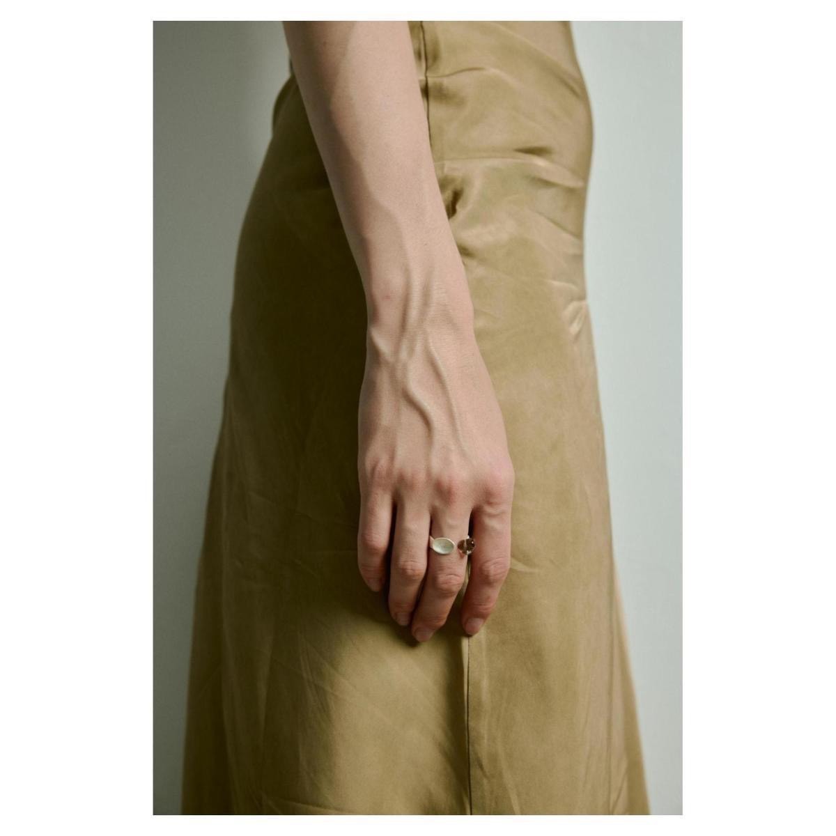 No.9118 圓勺燒白戒指