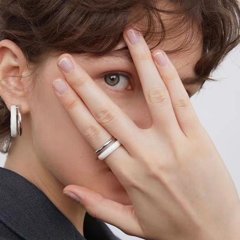 No.9123 法式高級琺瑯雙層戒指