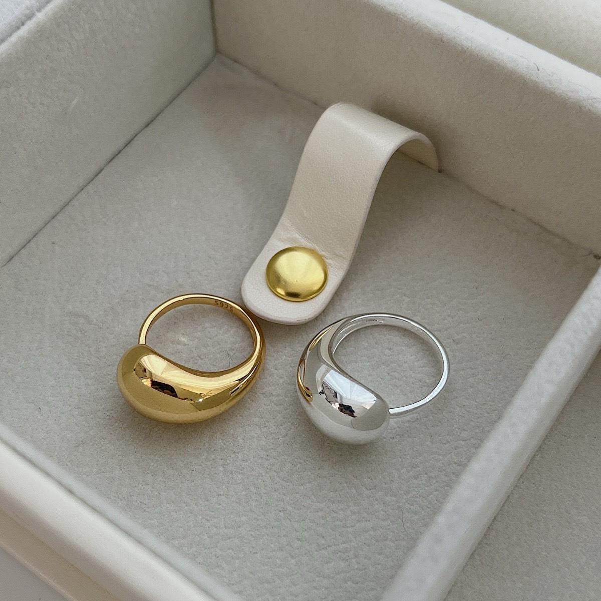 No.9129 小眾設計水滴造型戒