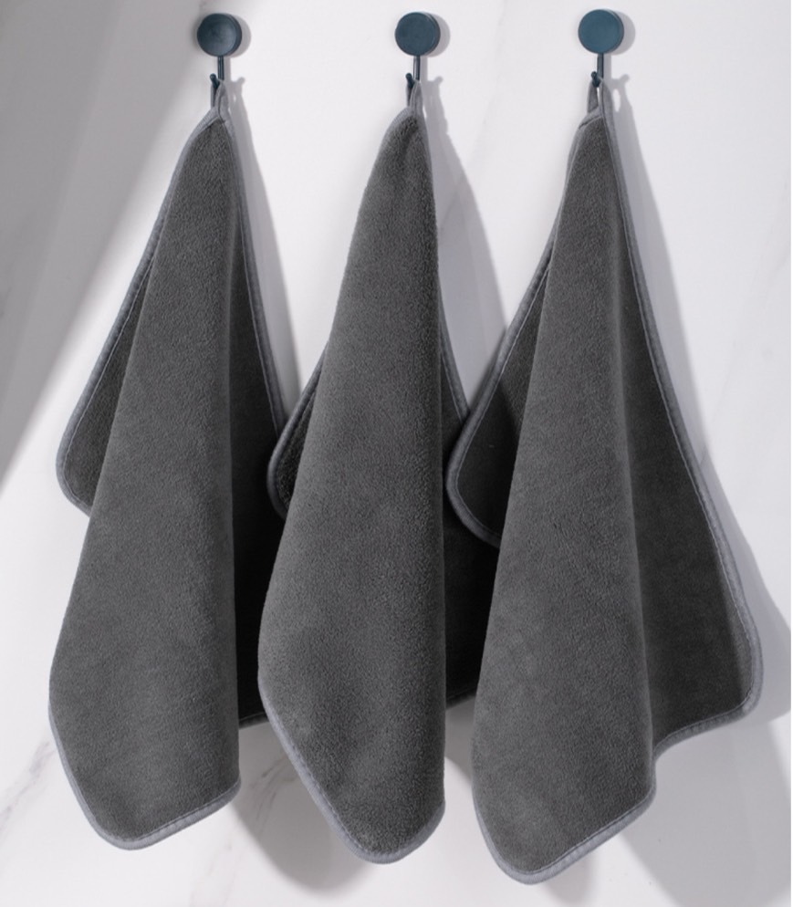 No. A166 珊瑚絨不掉毛吸水抹布三入組