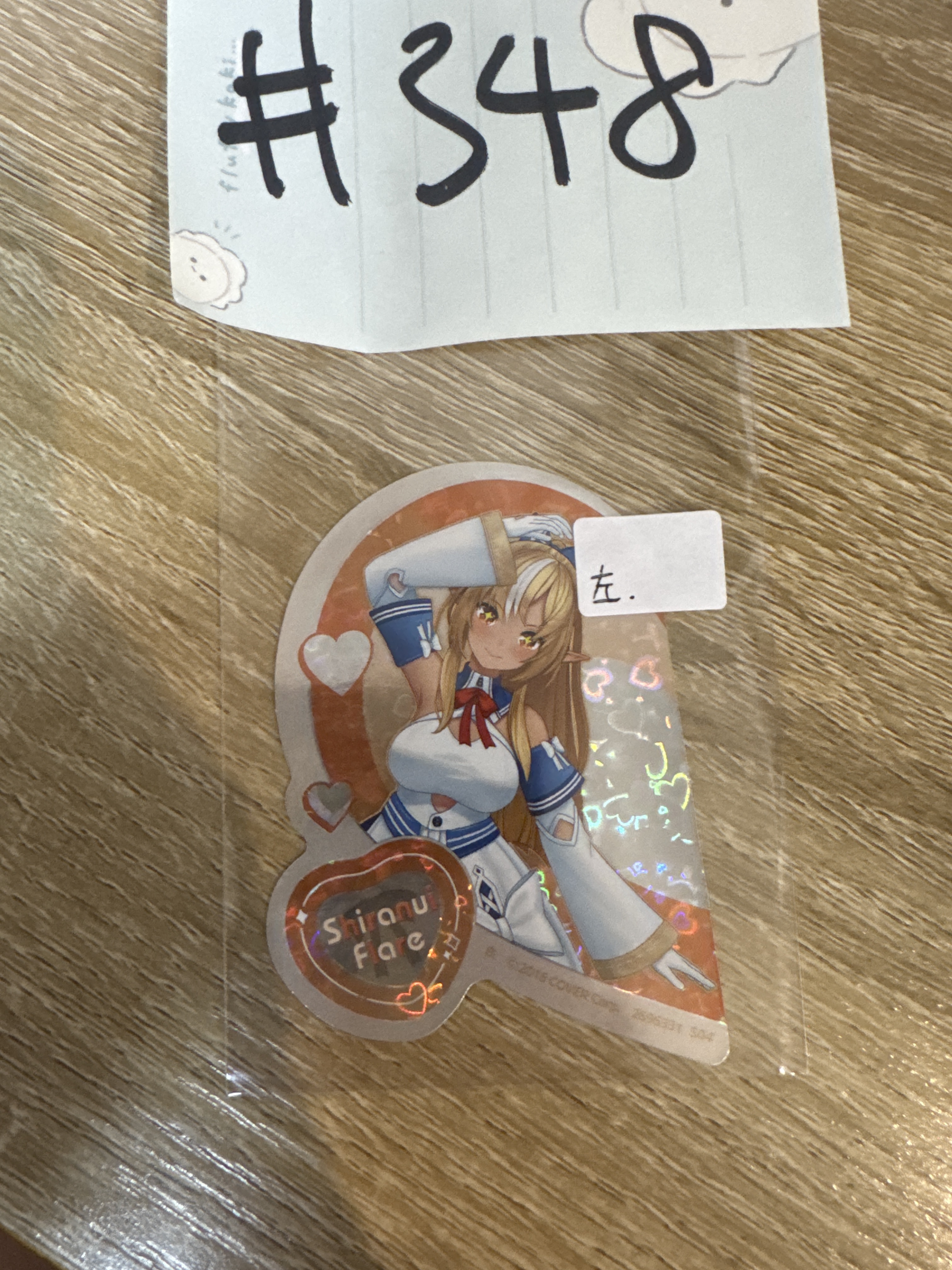 Hololive 不知火 貼紙 左#348