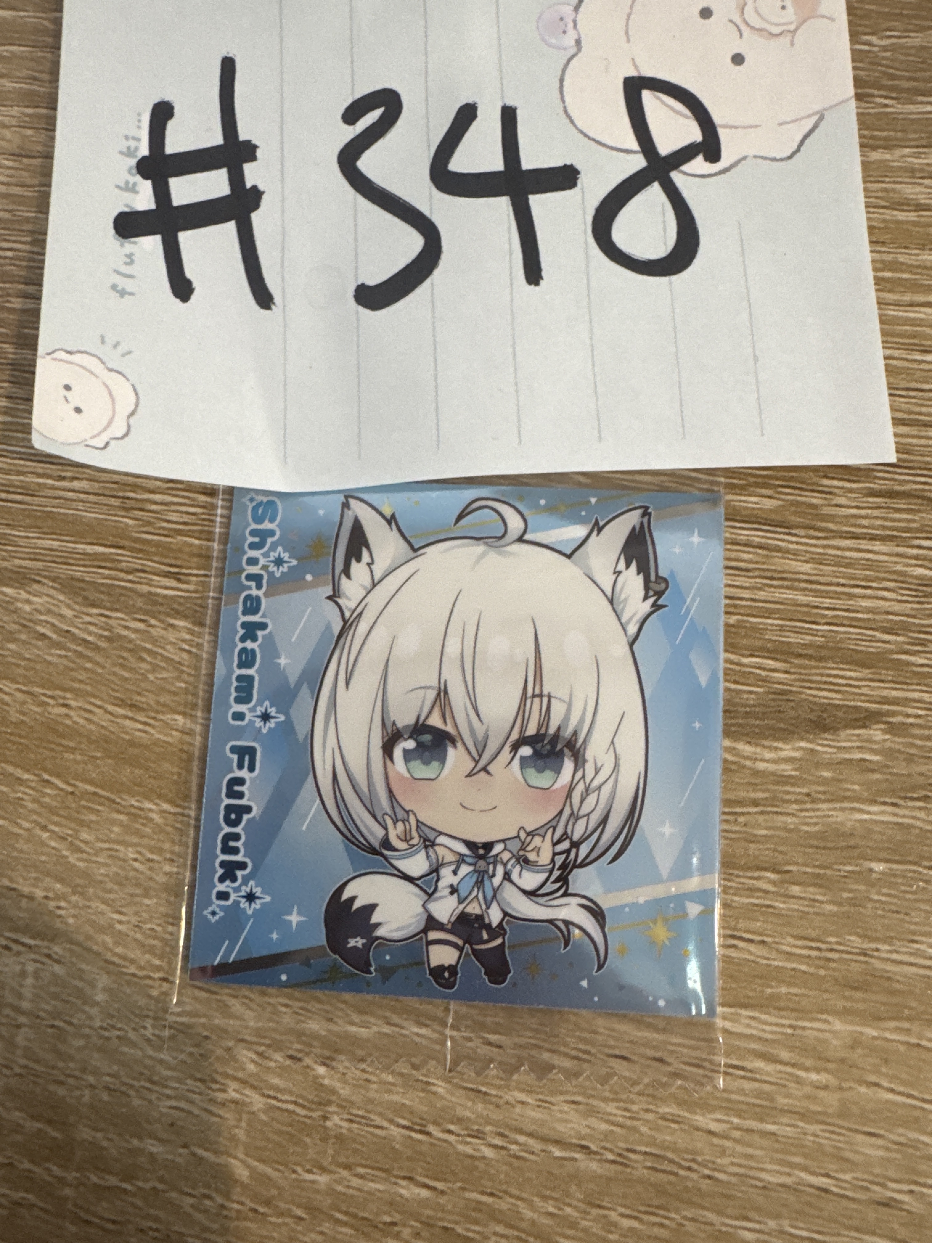 Hololive FUBUKI 貼紙#348