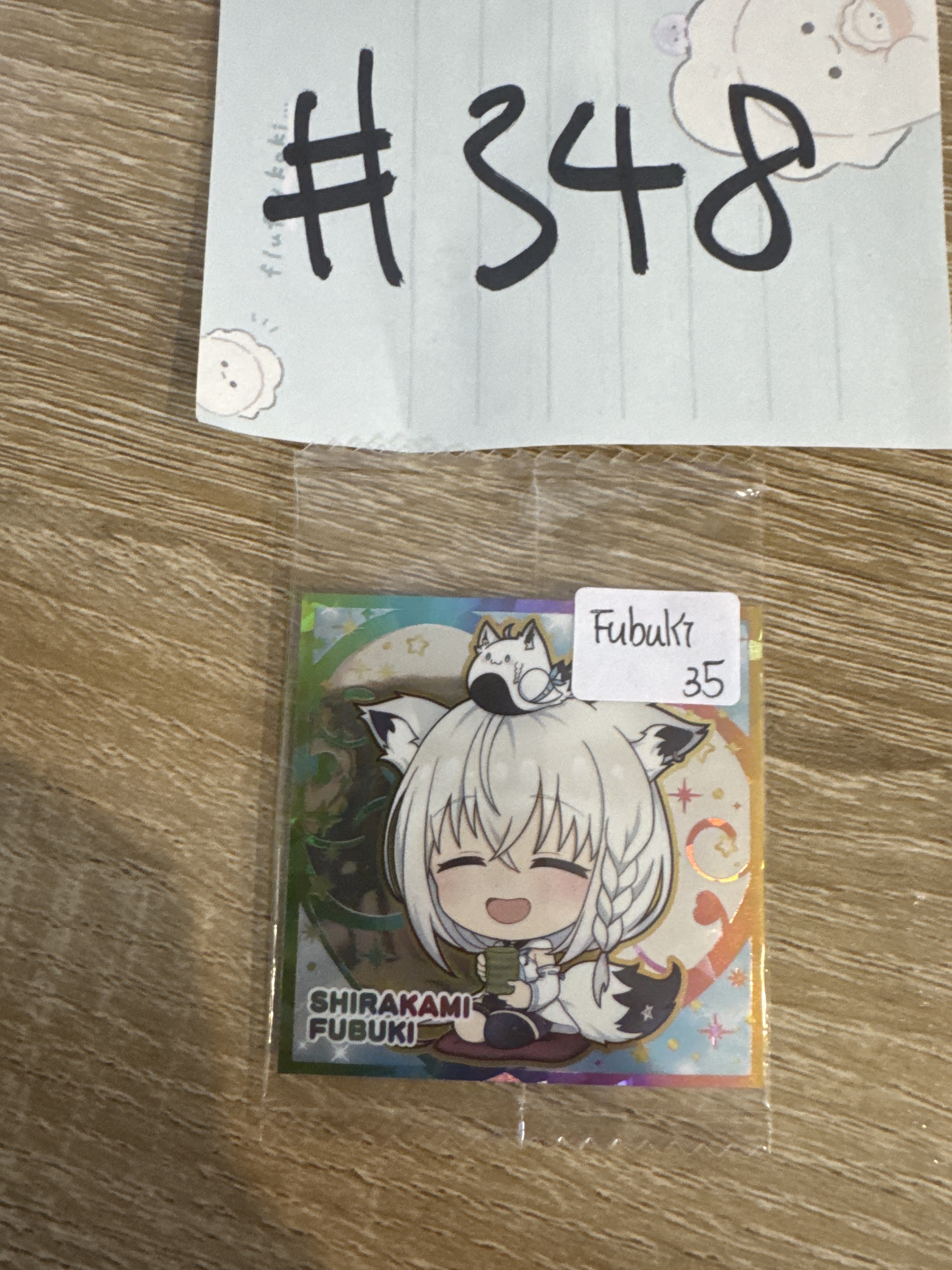 Hololive FUBUKI 貼紙#348