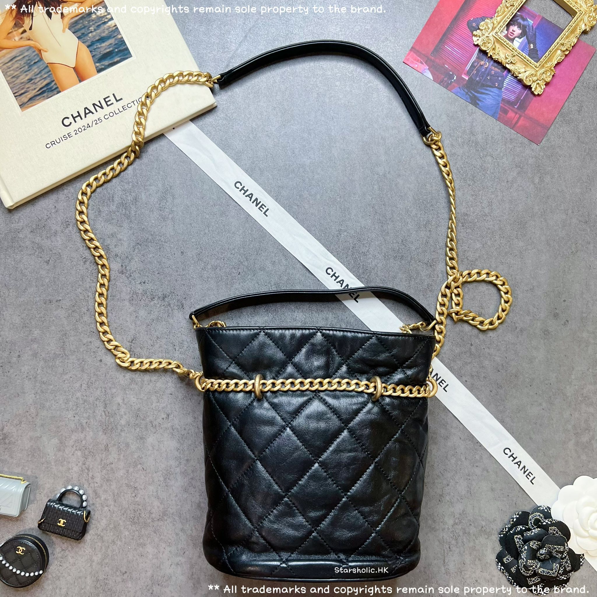 「SOLD」 CHANEL 琺瑯扣水桶包