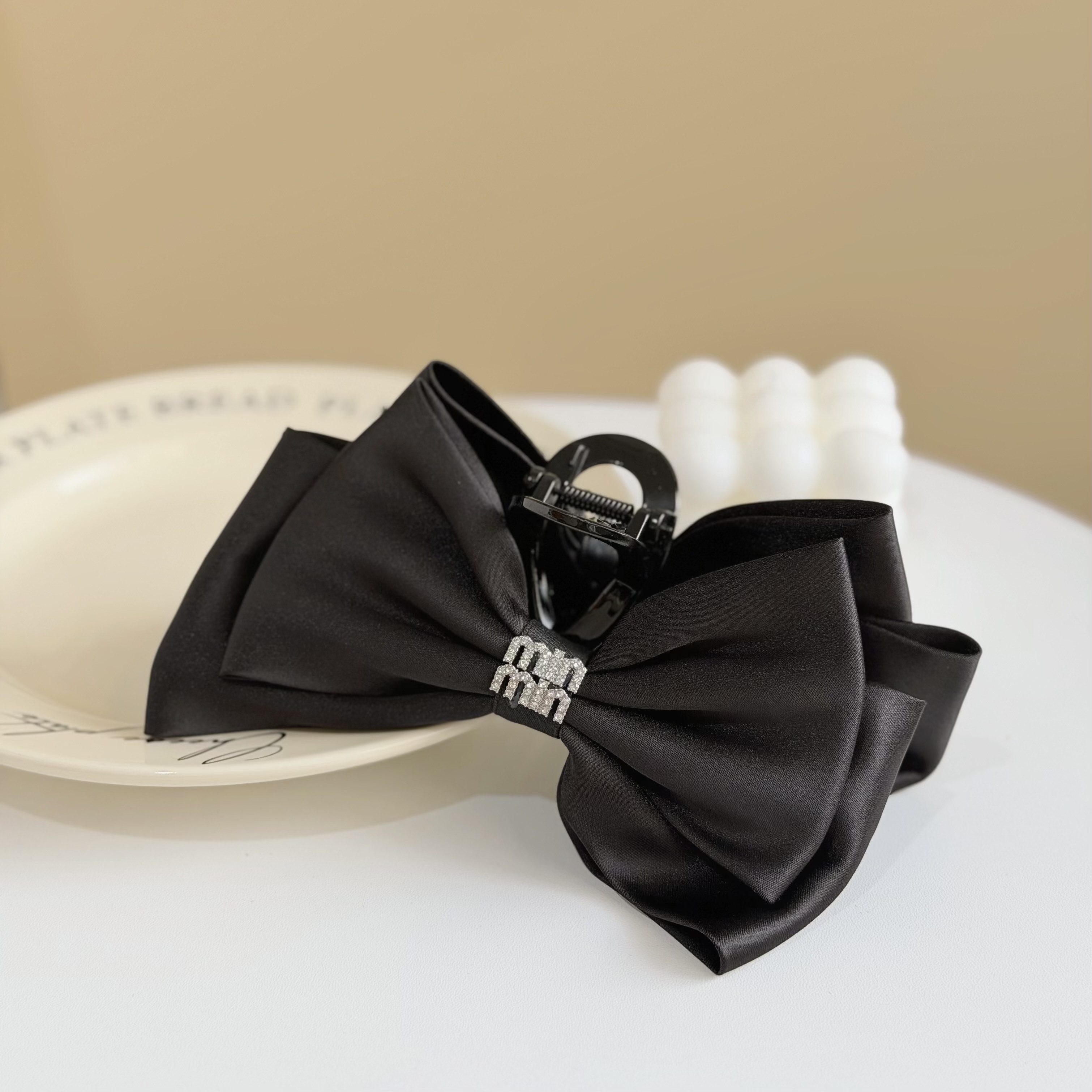 Z387排鑽字母蝴蝶結鯊魚夾