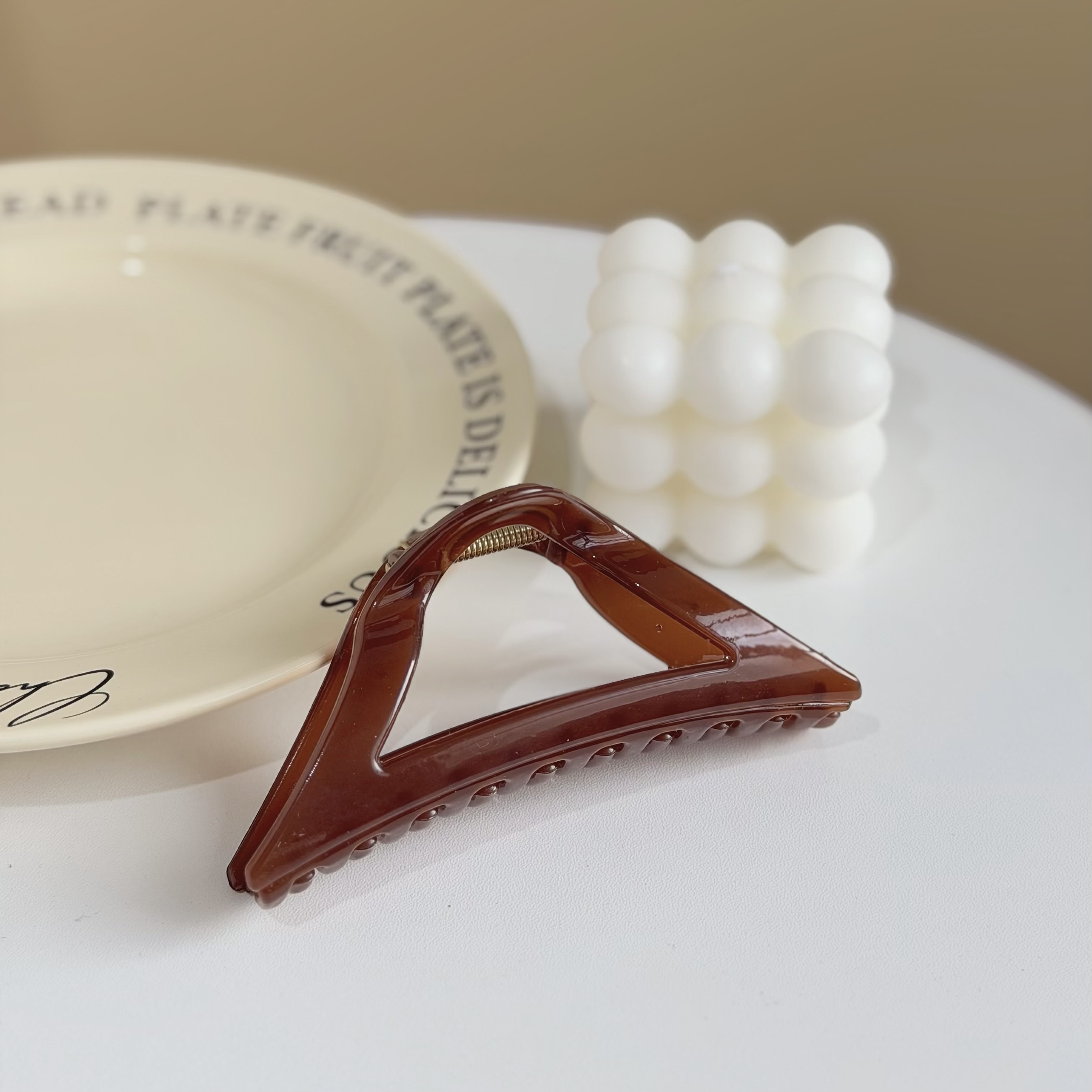 Z372素面三角鯊魚夾