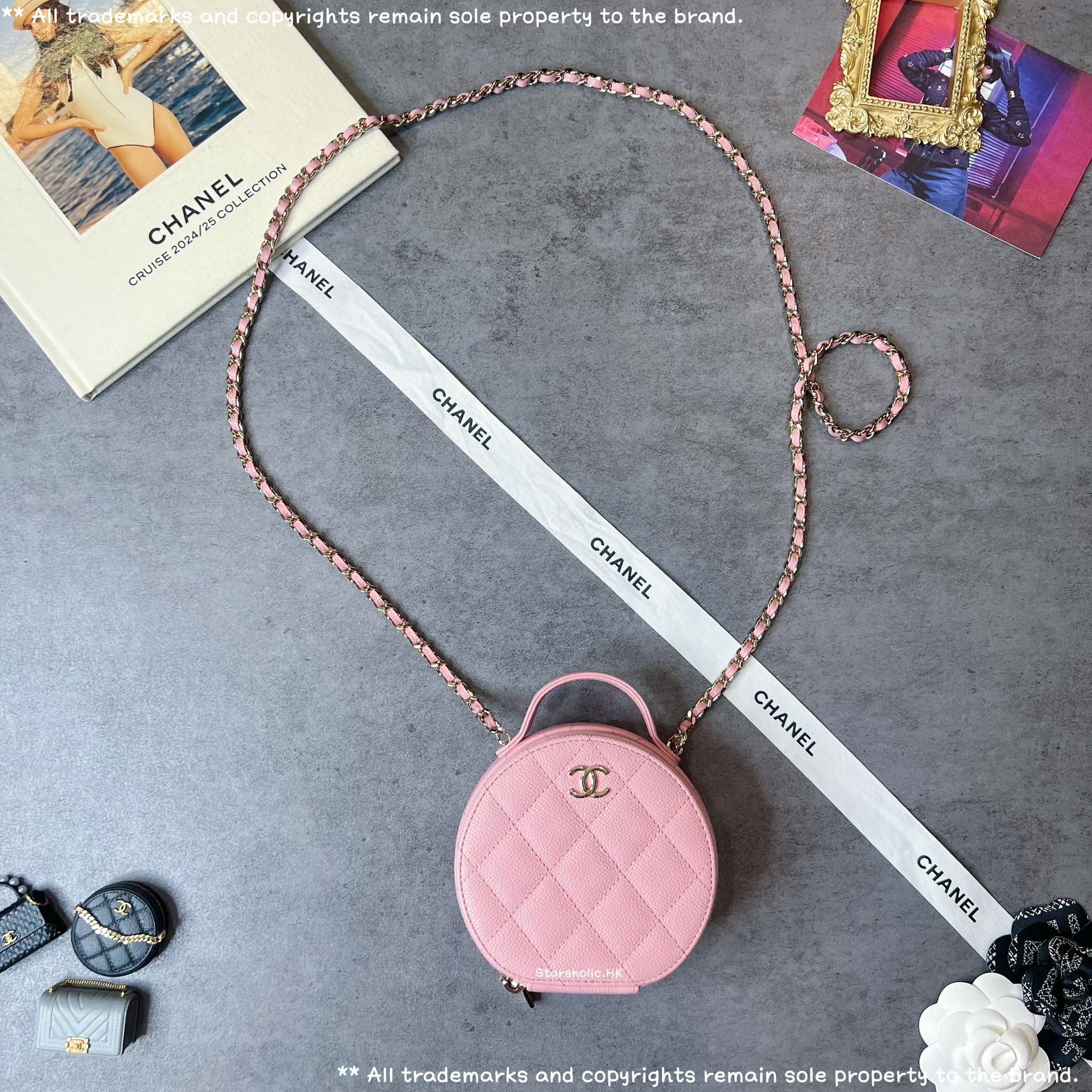 「SOLD」 CHANEL Mini Round Vanity Case
