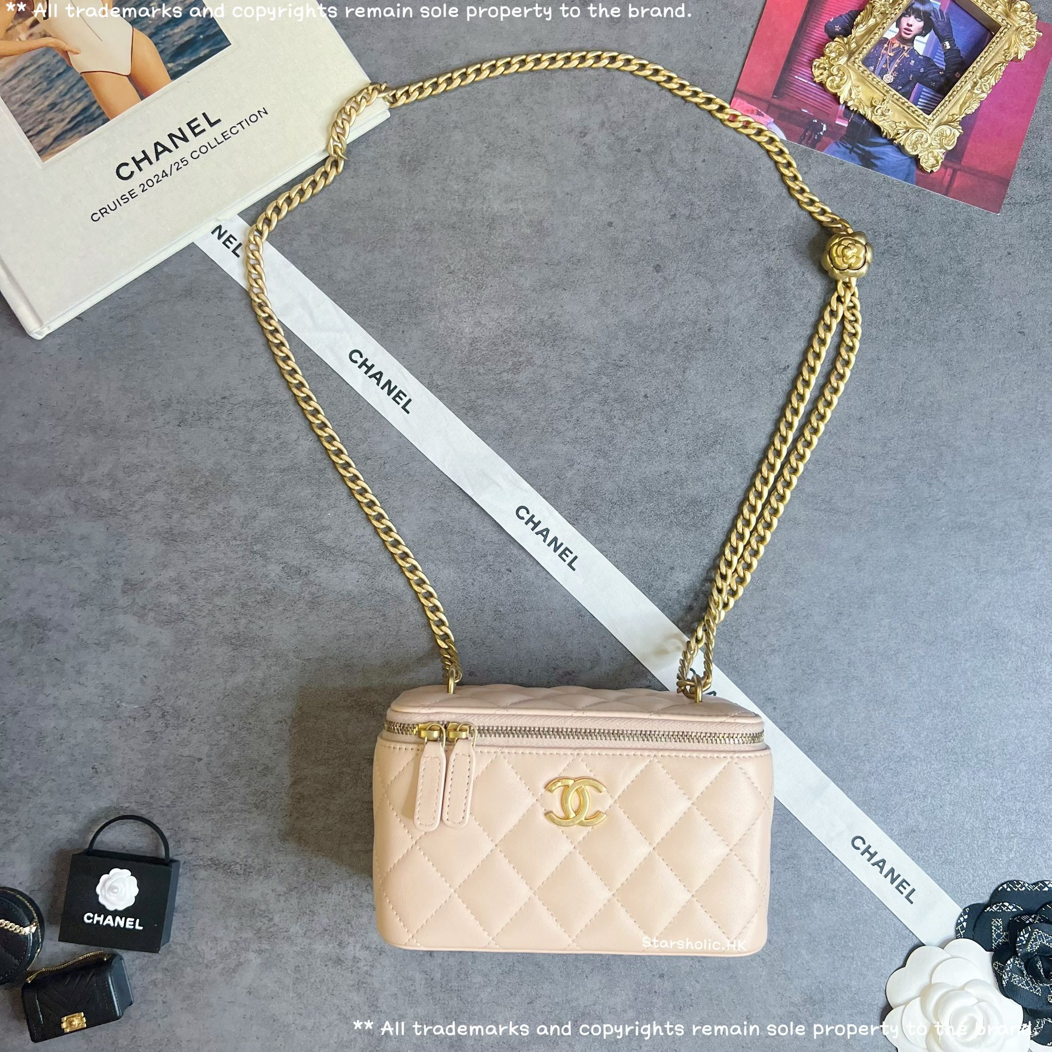 「SOLD」CHANEL 山茶花扣長盒子
