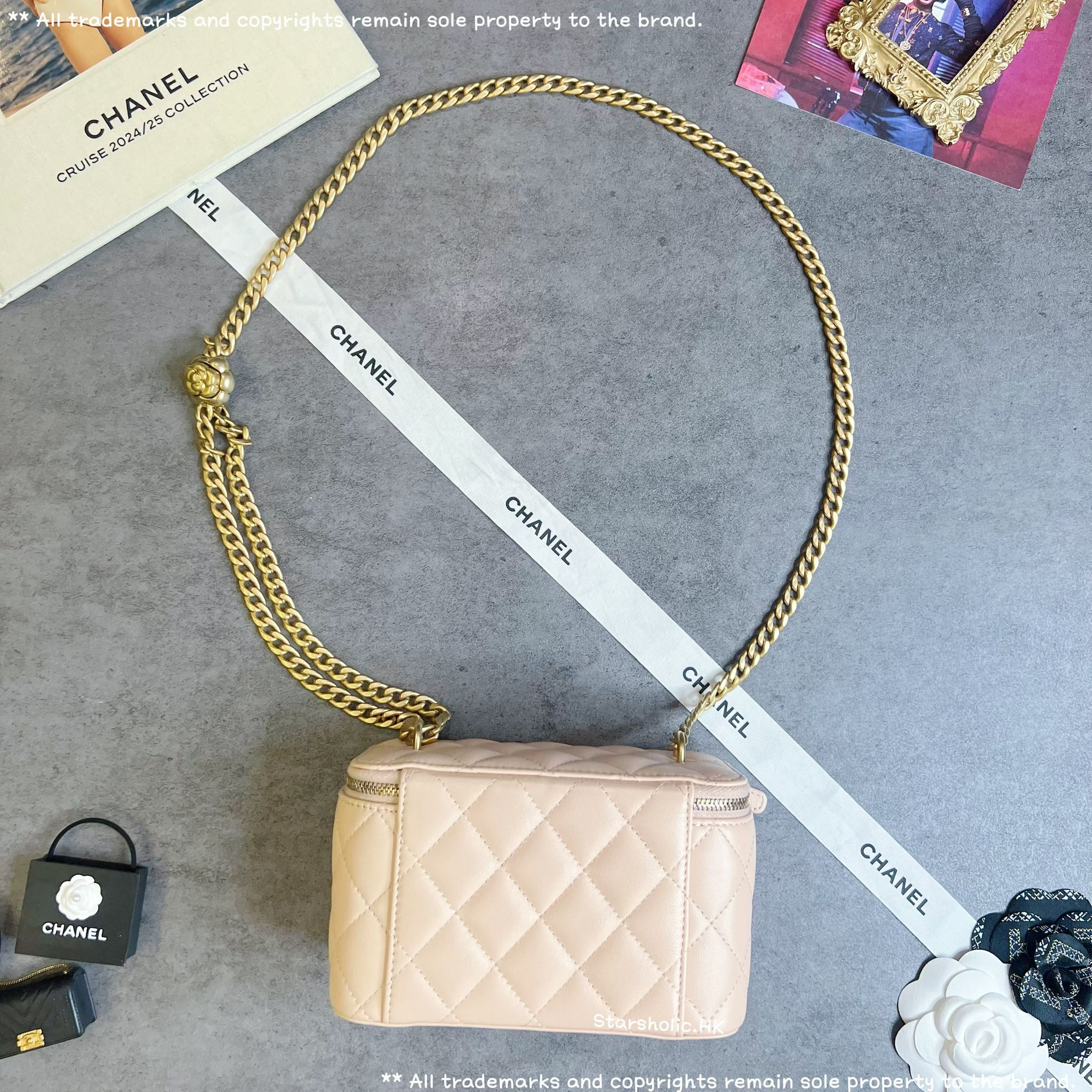 「SOLD」CHANEL 山茶花扣長盒子