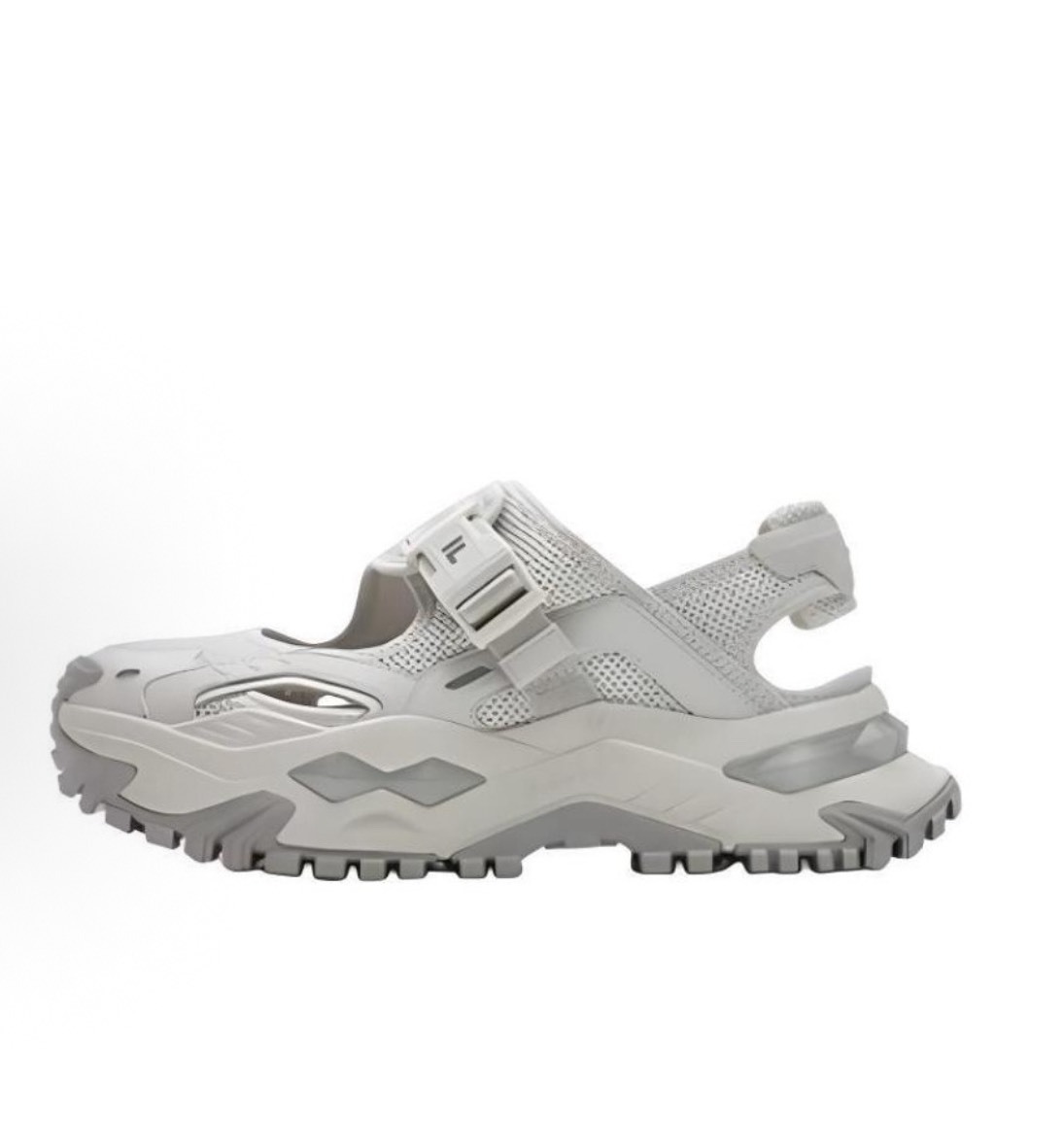 雙十一優惠 Fila Fusion 瑪莉珍涼鞋 白銀