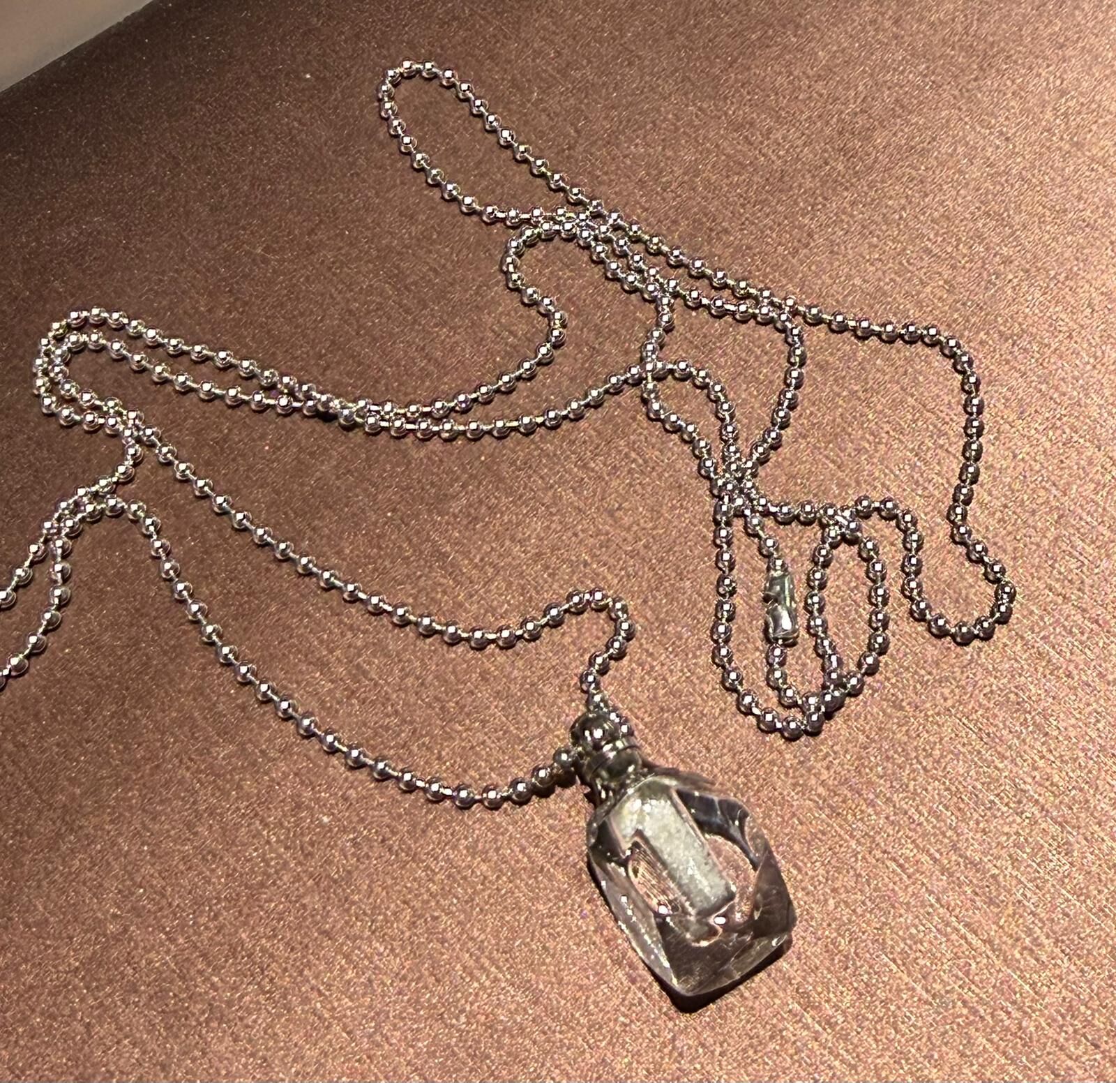 251108-C40 捷克隕石鈦鋼鏈吊咀（香水樽款）