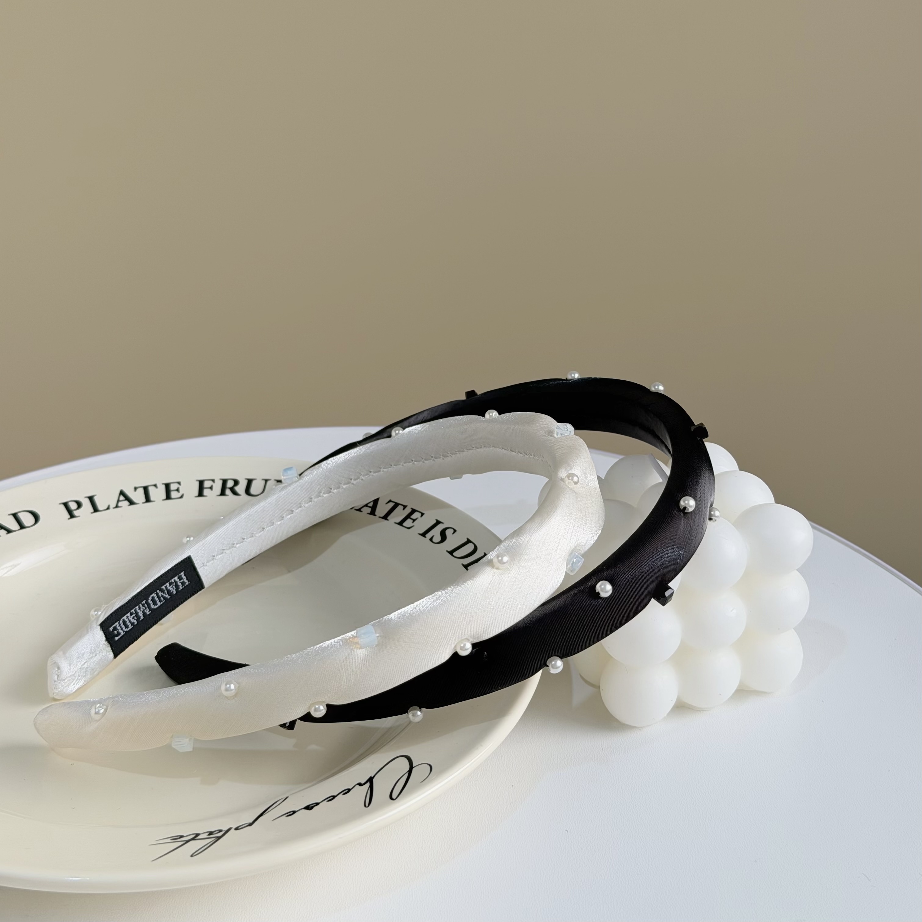 C10方塊珍珠髮箍