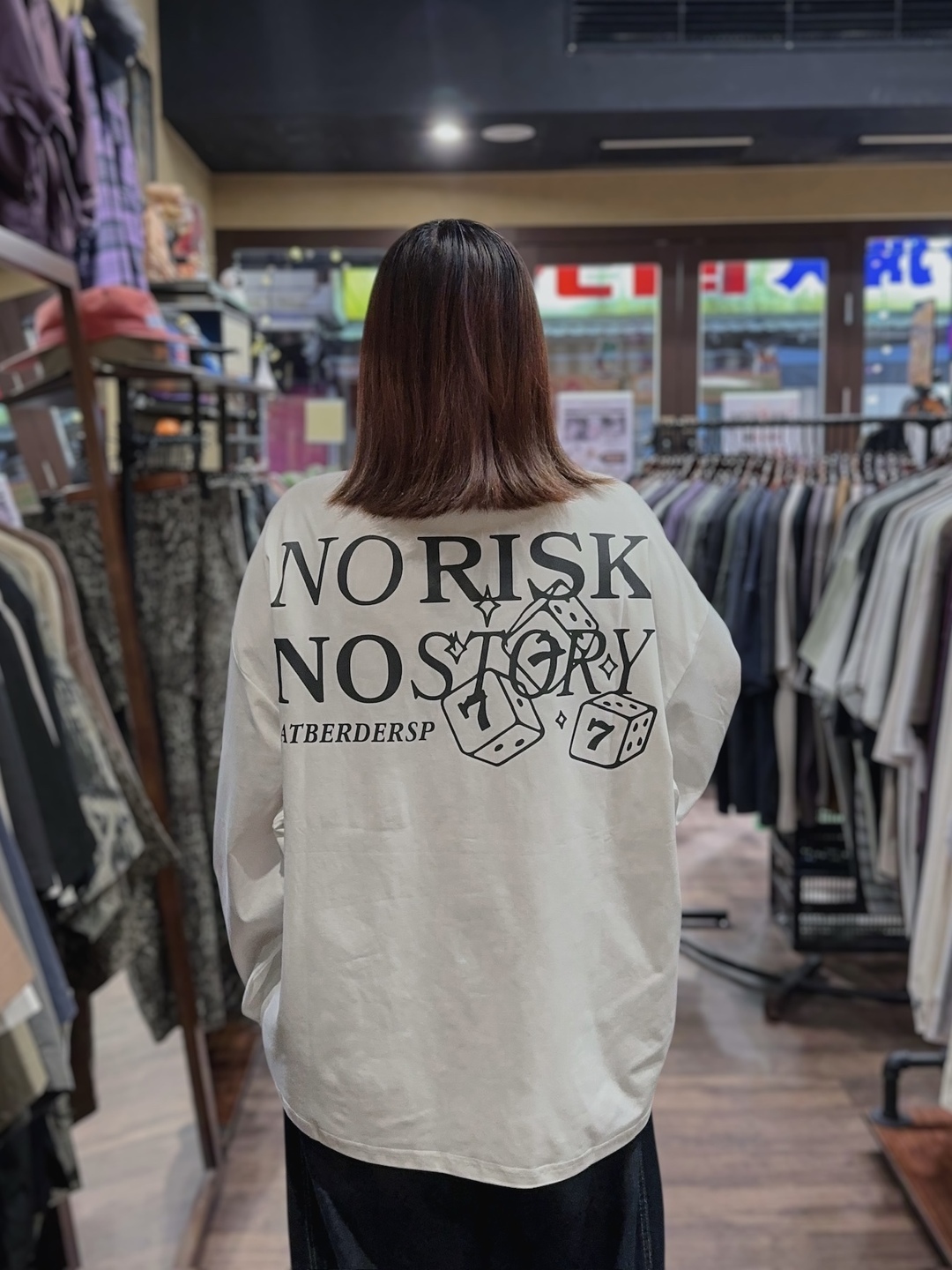 率性黑白骰子圖騰長TEE