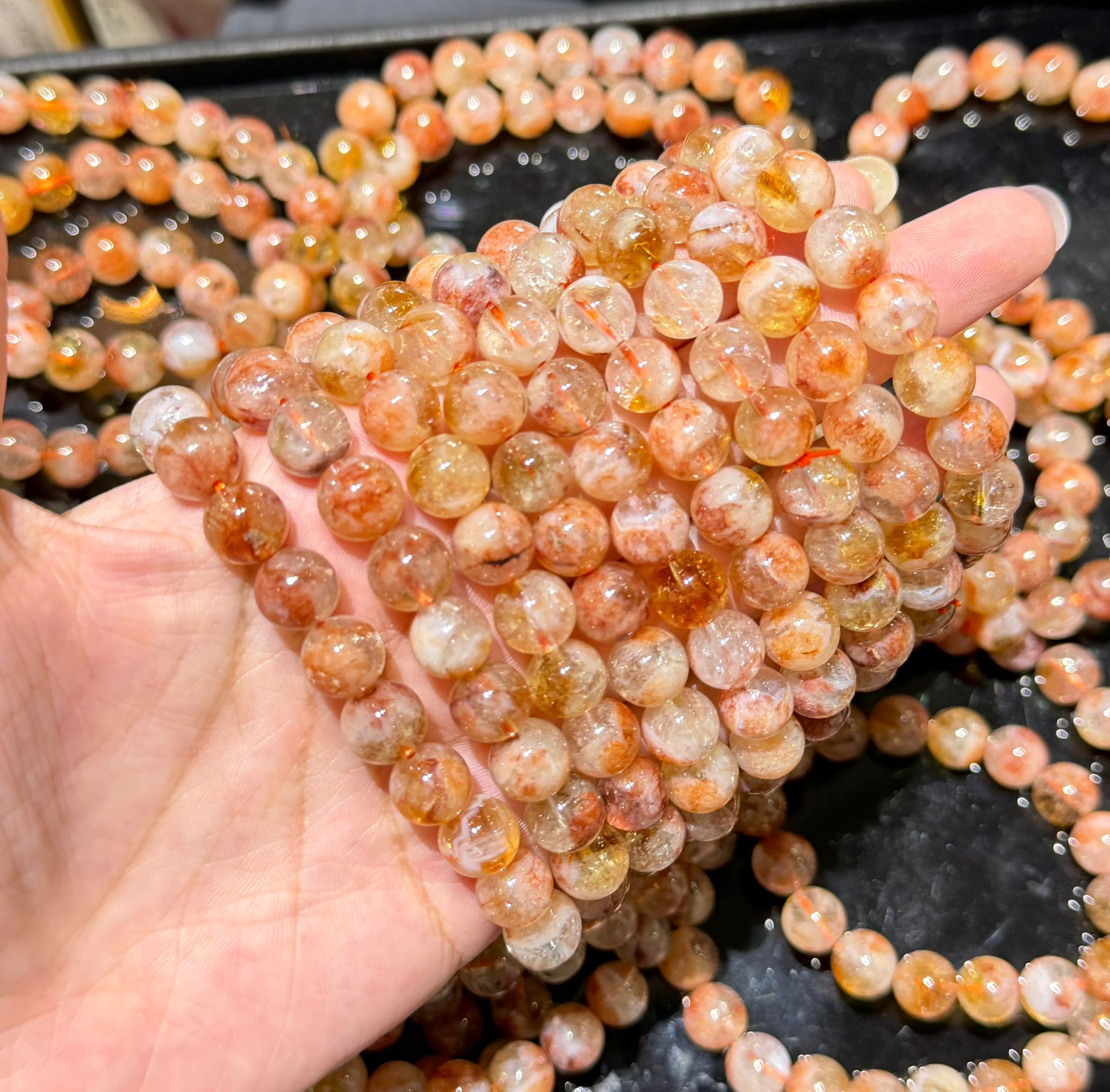 260117 - C10 9mm+黃金紅幽靈手串