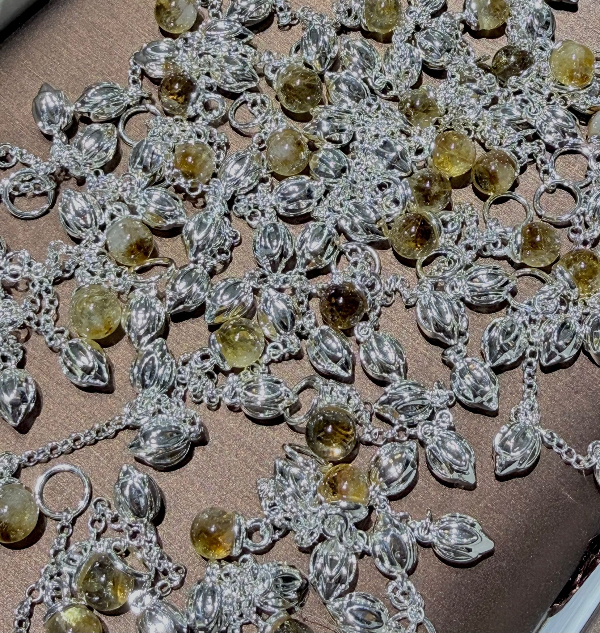 251108-C61 黃水晶DIY鏈條配飾