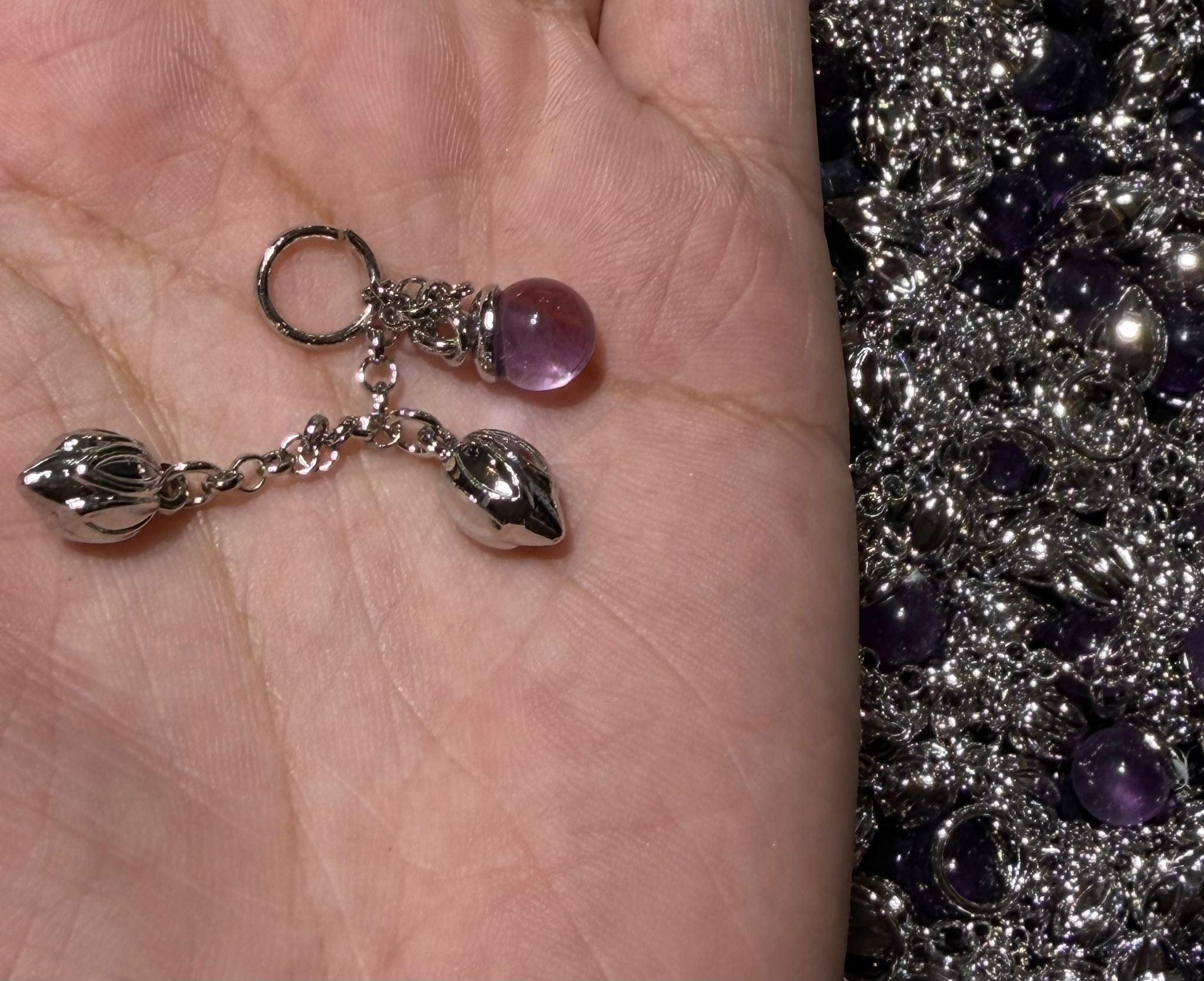 251108-C62 紫水晶DIY鏈條配飾