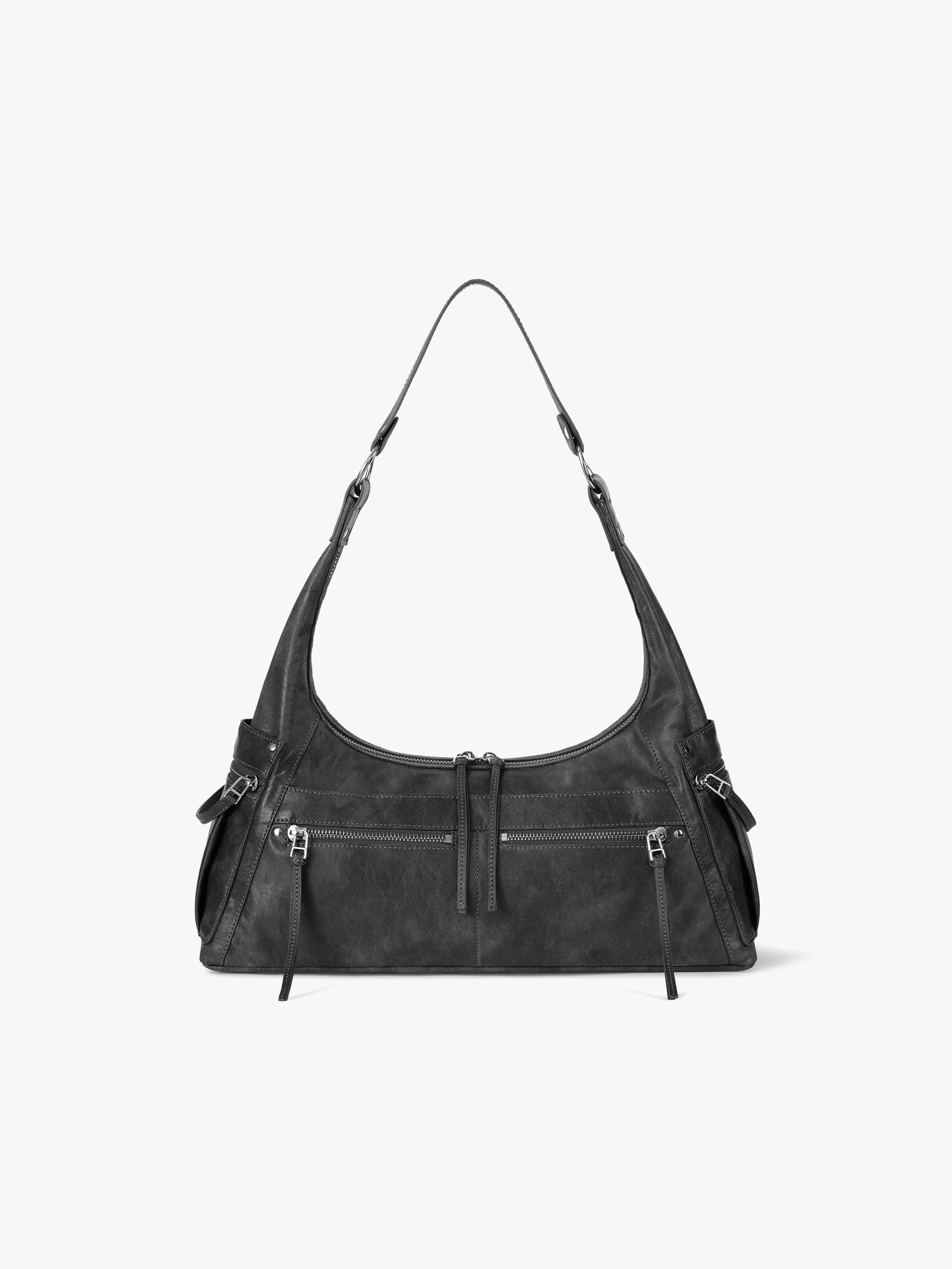 fennec - READY HOBO BAG - METAL GREY