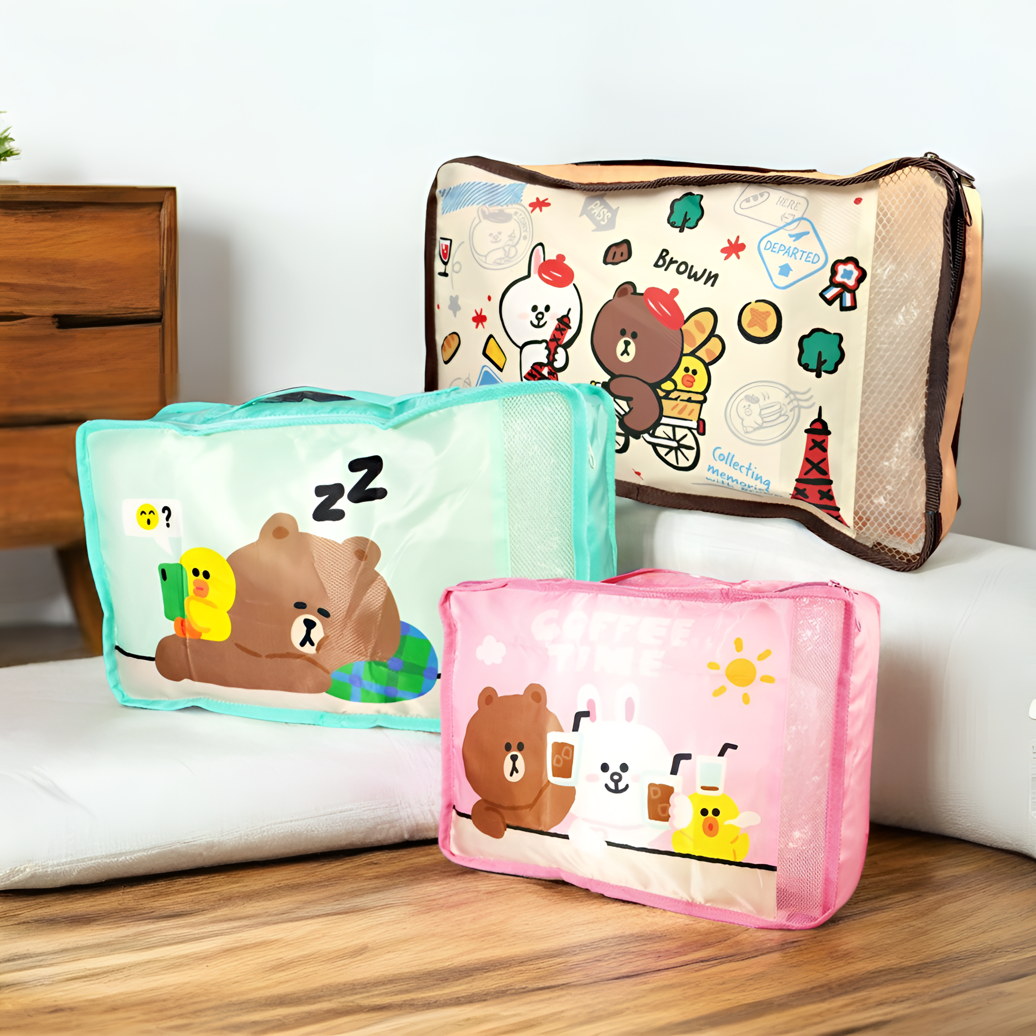 LINE FRIENDS | 儲物袋 旅行收納袋 - S