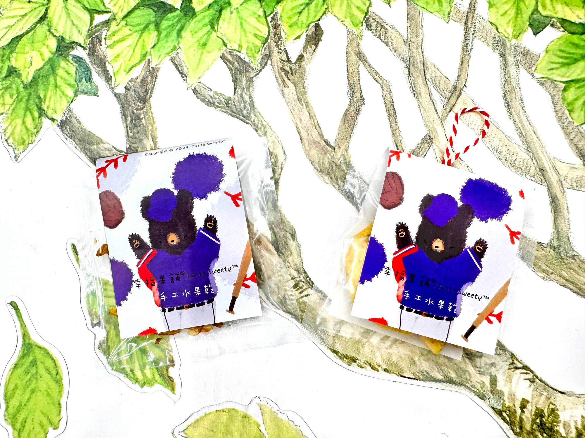 棒球熊小果乾-可愛包