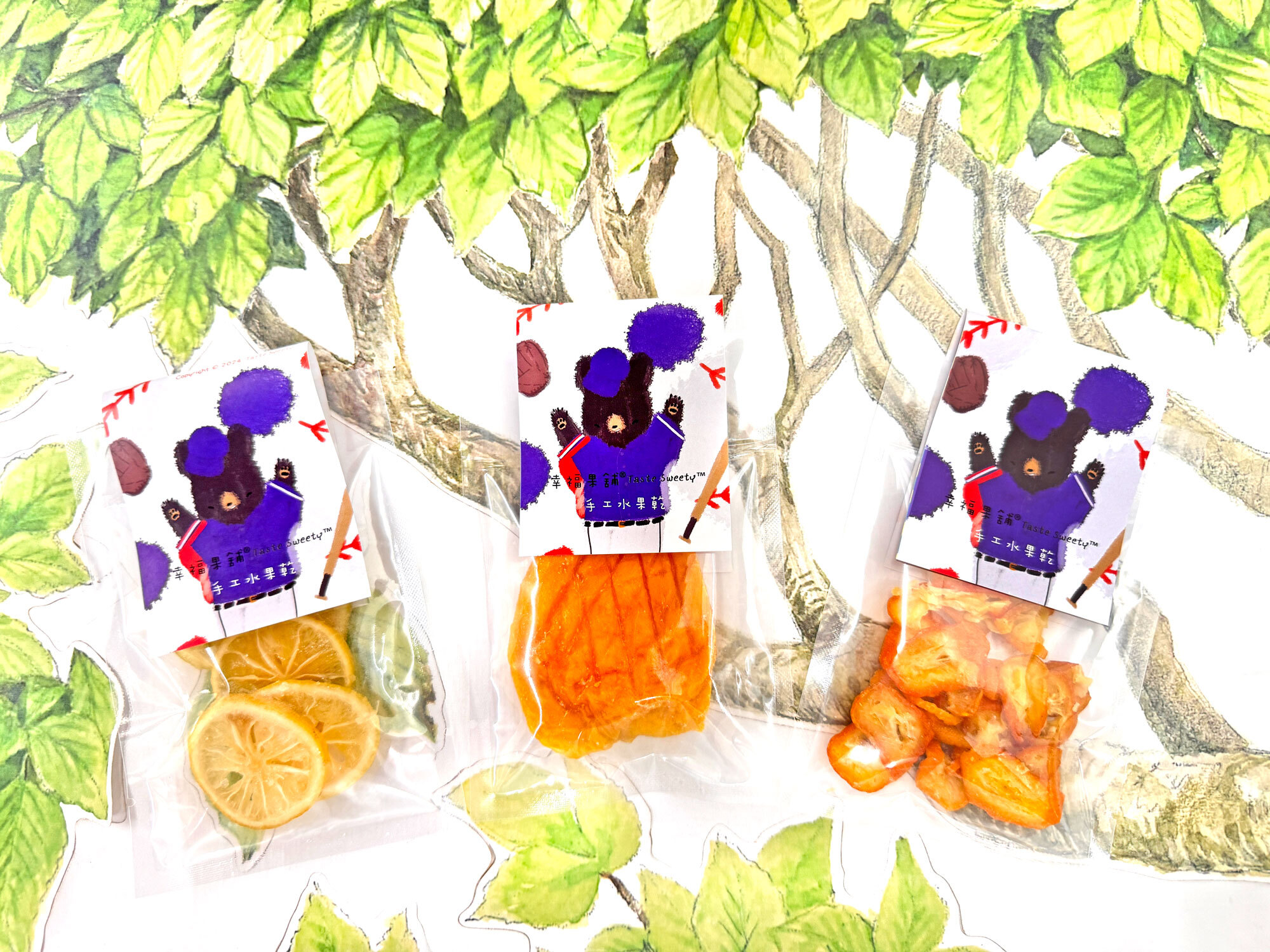 棒球熊水果乾-小巧包