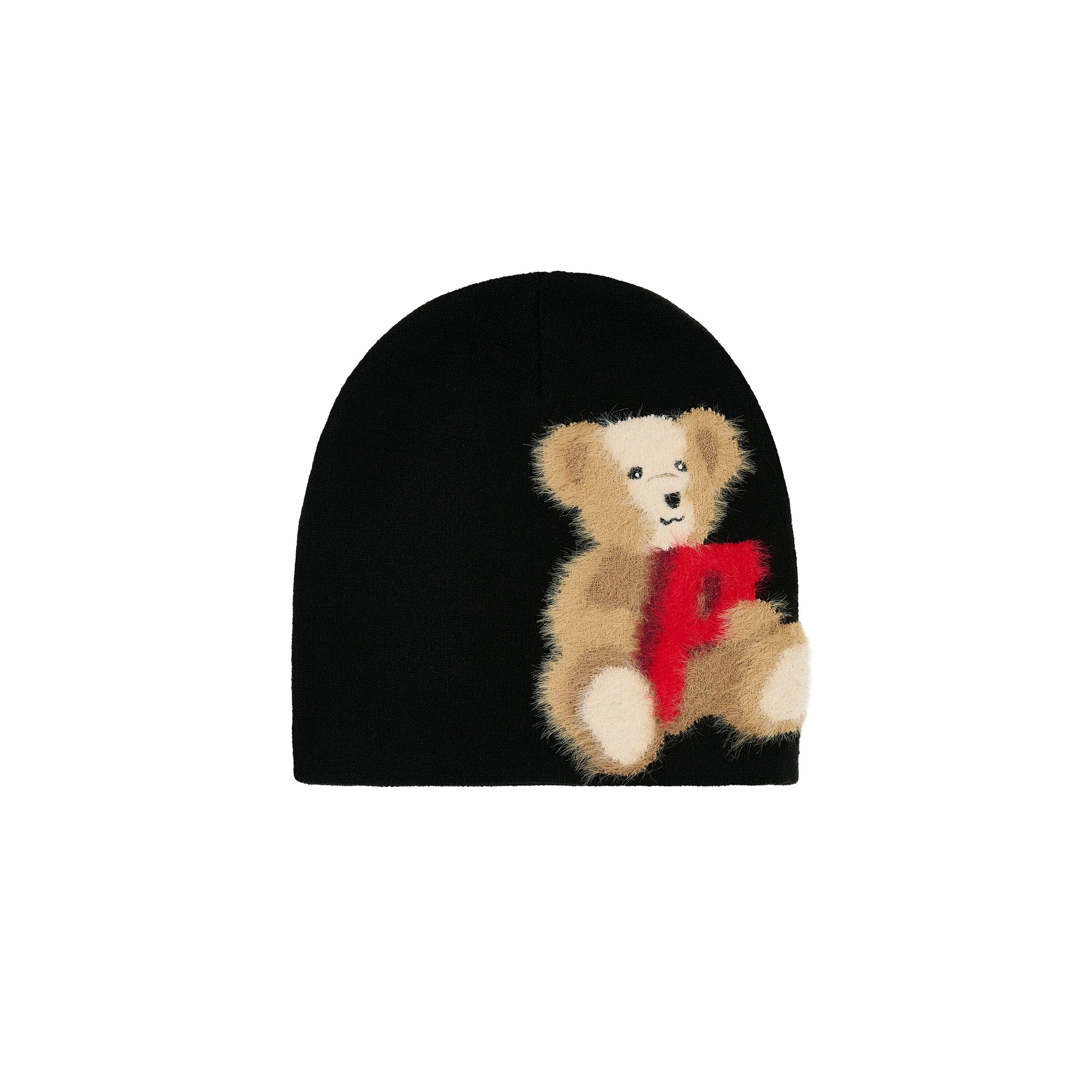 PALACE P BEAR NEIN  CUFF BEANIE 小熊 泰迪熊毛帽 黑色/咖啡色