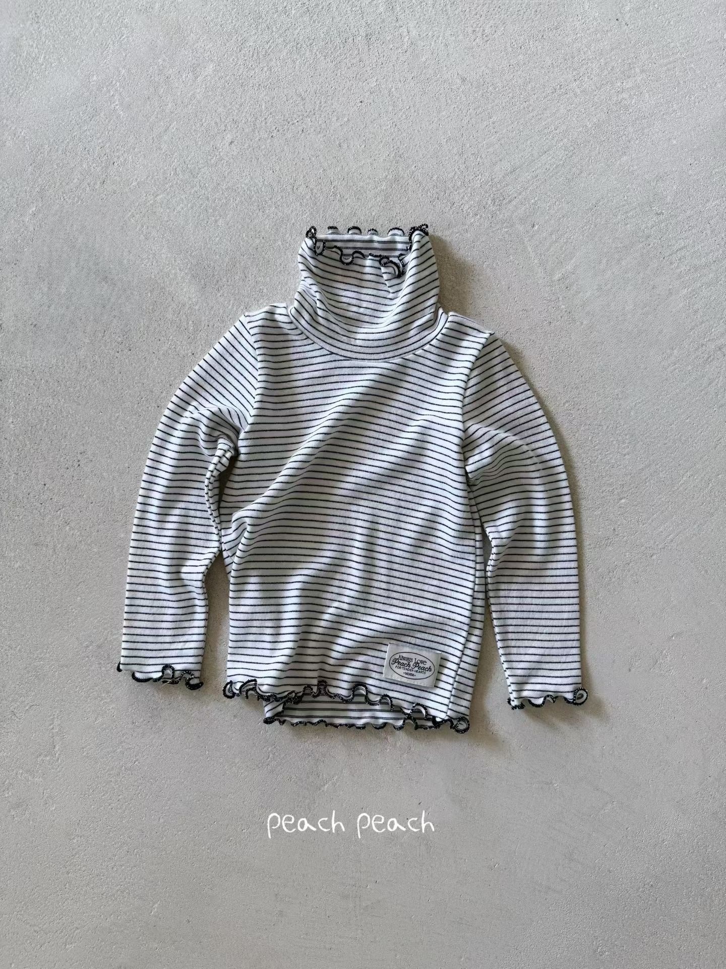 Peach Peach Pompom Polar Tee